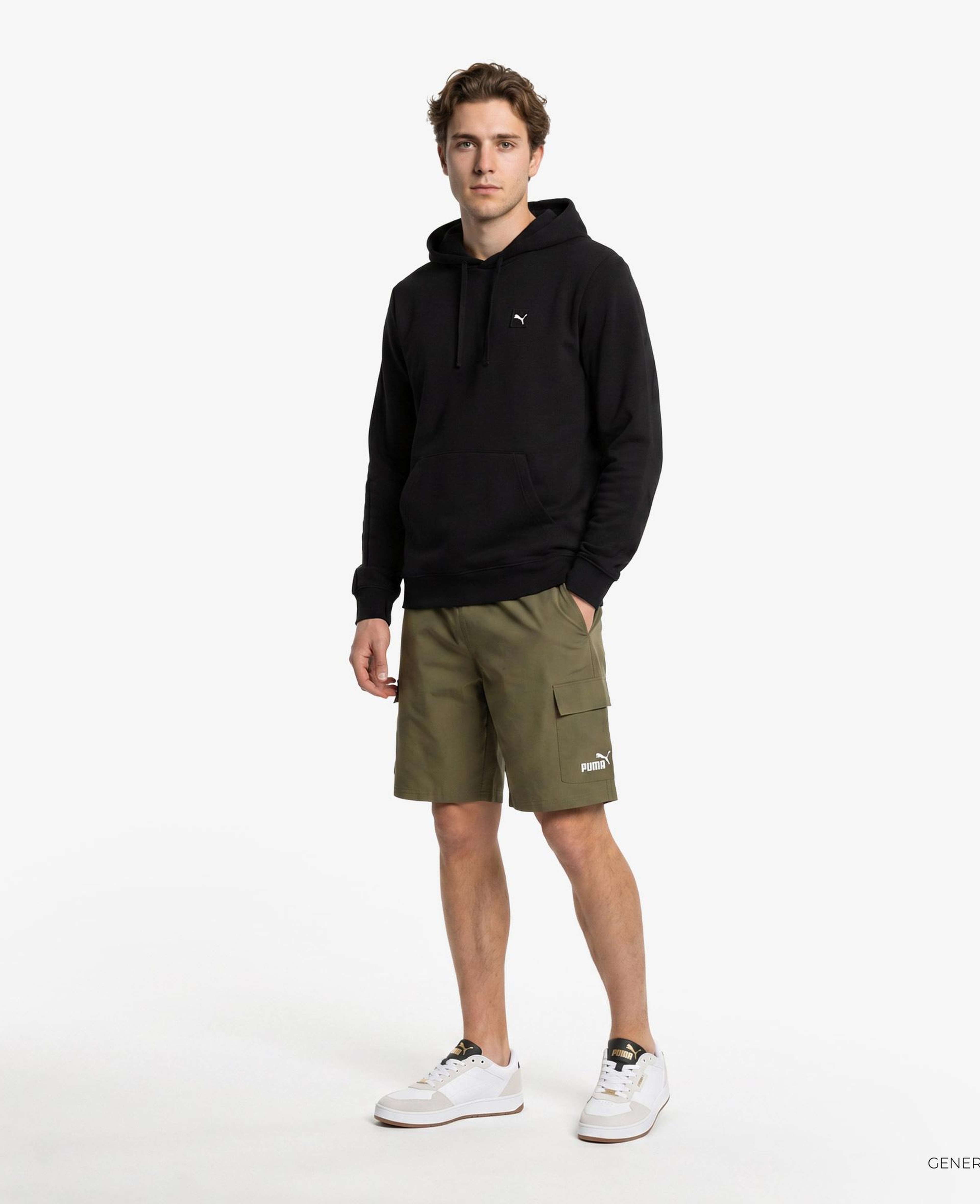 Puma Essential Elevated  Erkek Siyah Sweatshirt