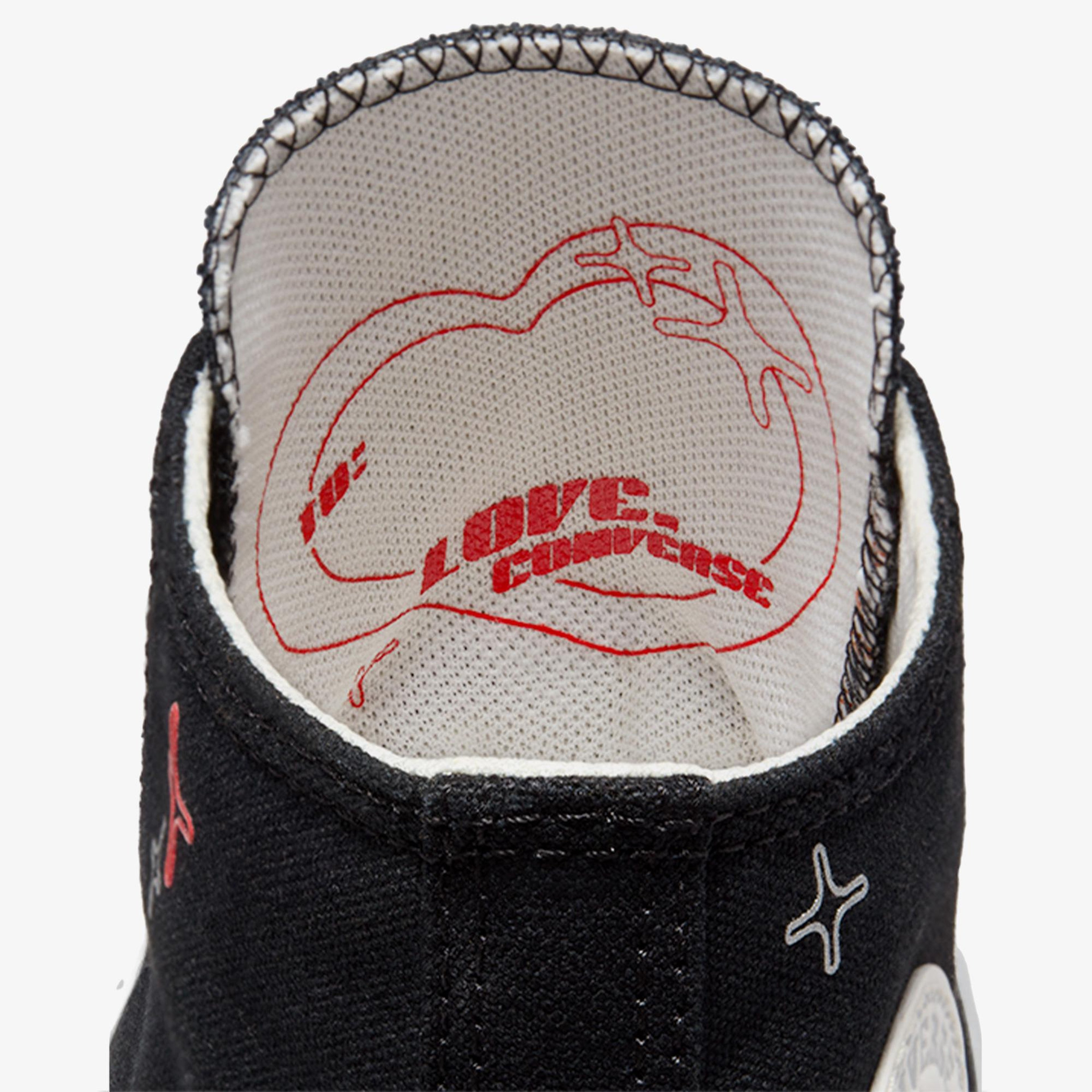 Converse Chuck Taylor All Star EVA Lift Platform Y2K Heart Çocuk Siyah Sneaker