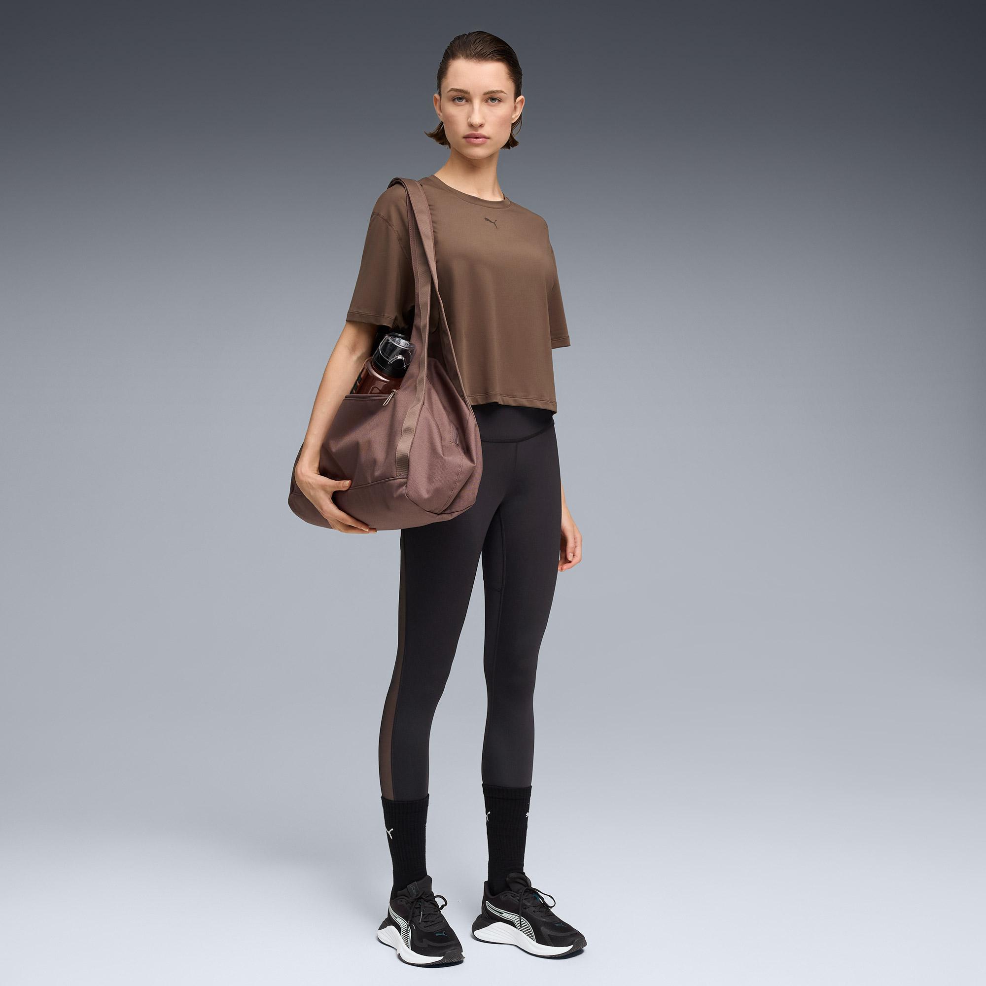 Puma Cloudspun Oversized Kadın Kahverengi Antrenman T-Shirt
