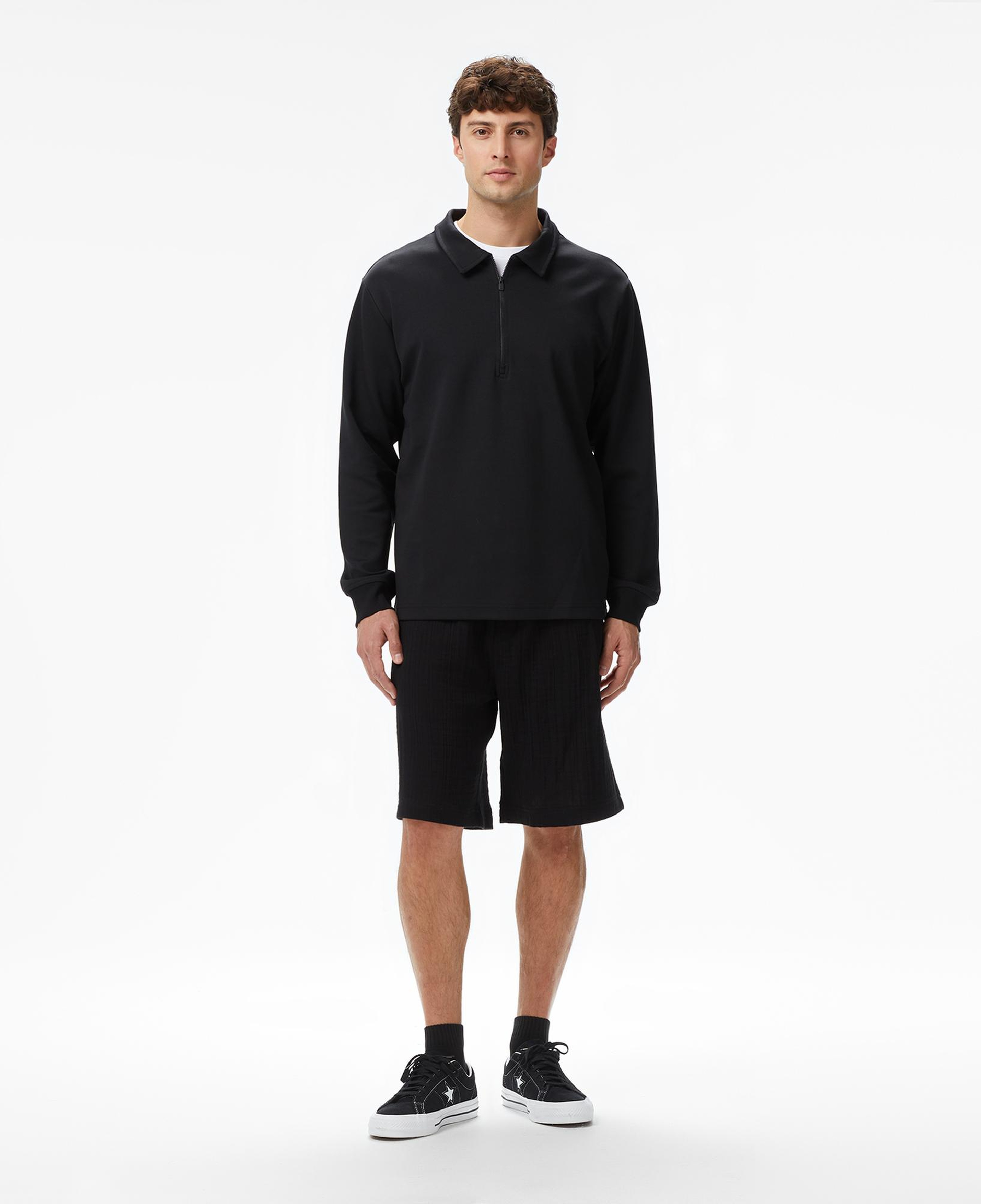 UNITED4 Erkek Siyah Sweatshirt
