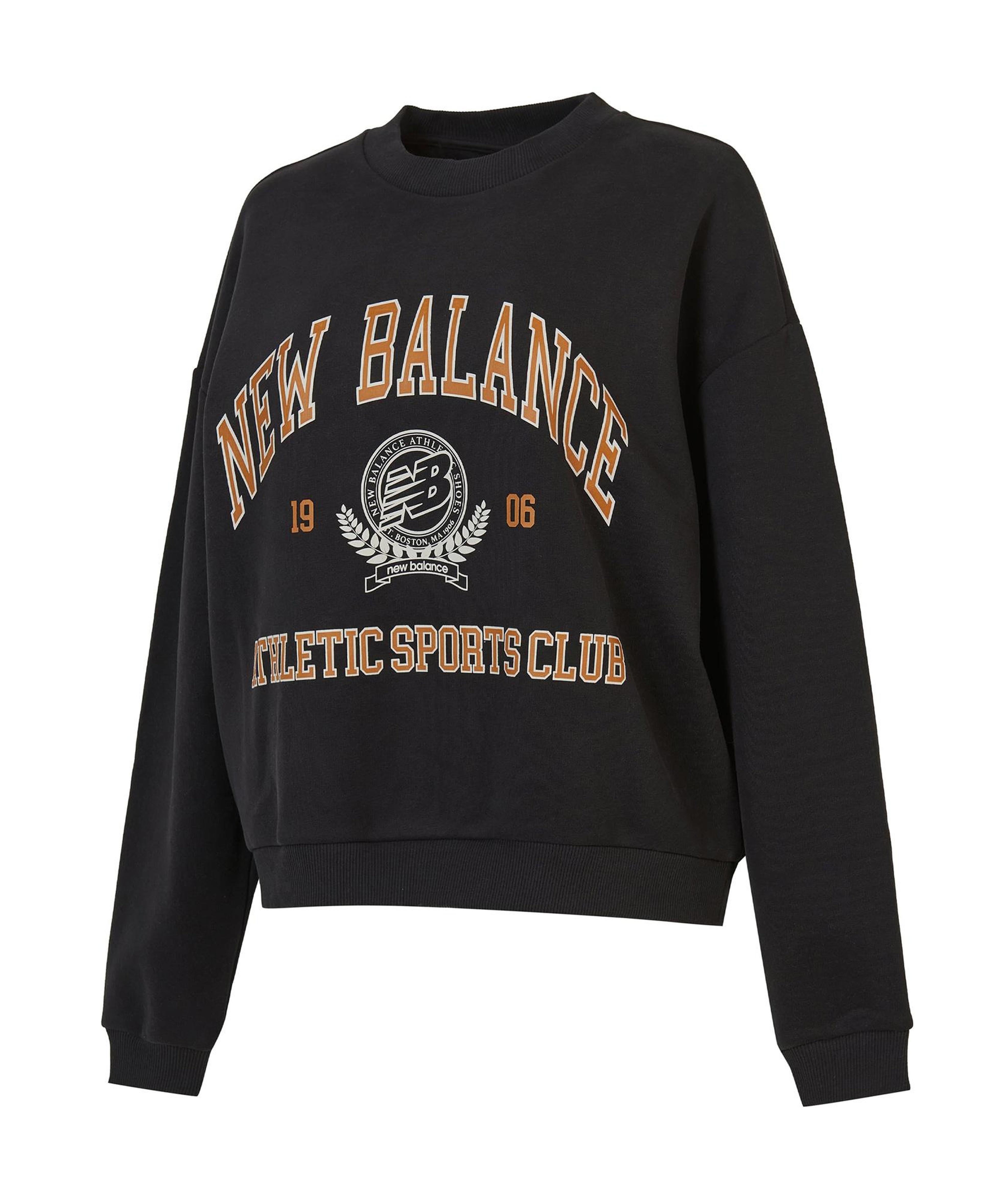 New Balance Lifestyle Kadın Siyah Sweatshirt
