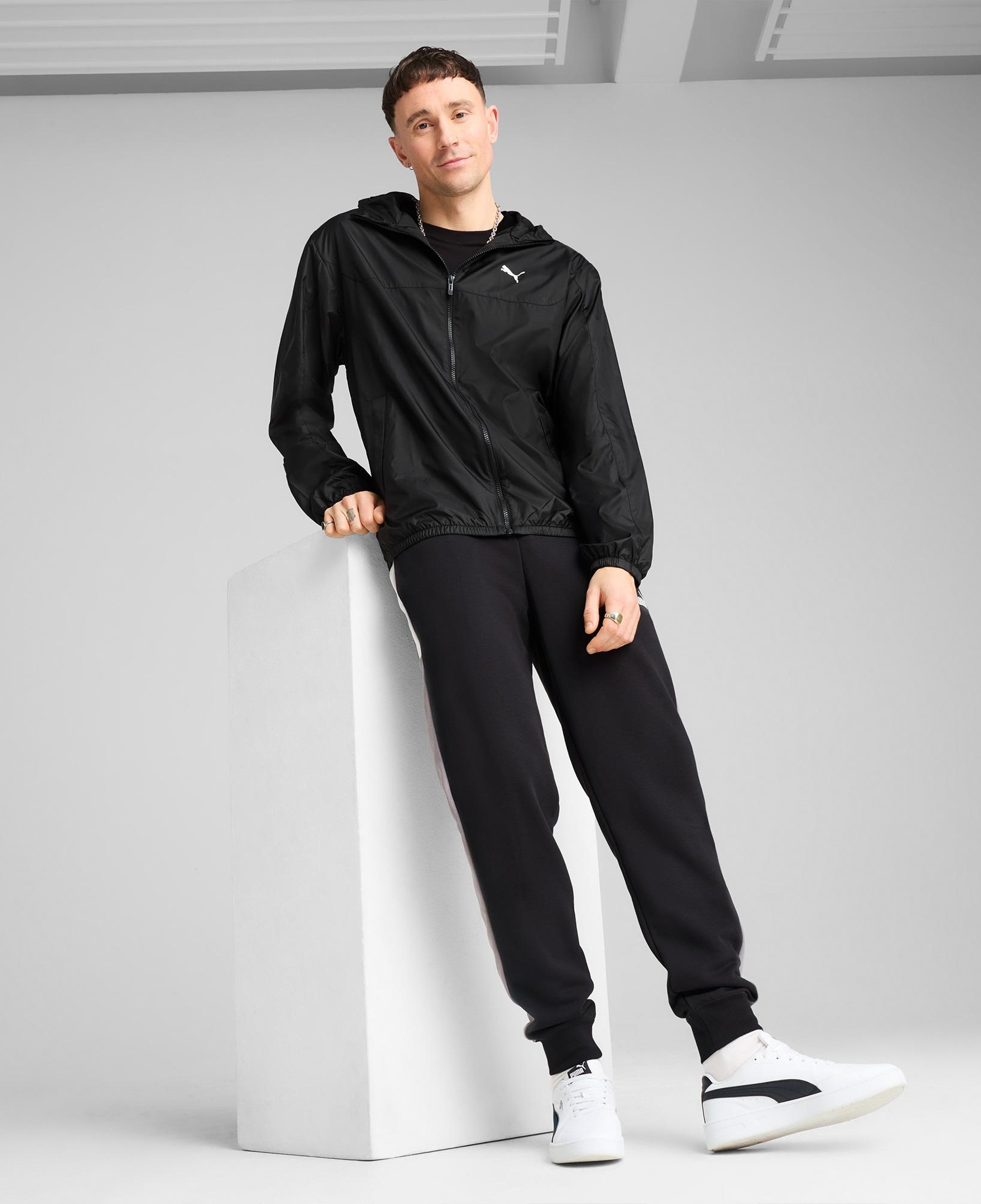 Puma Ess Regular Windbreaker Erkek Siyah Yağmurluk