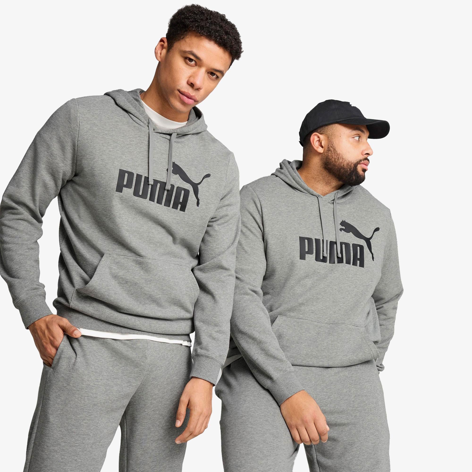 Puma Essential No. 1 Logo  Erkek Gri Sweatshirt