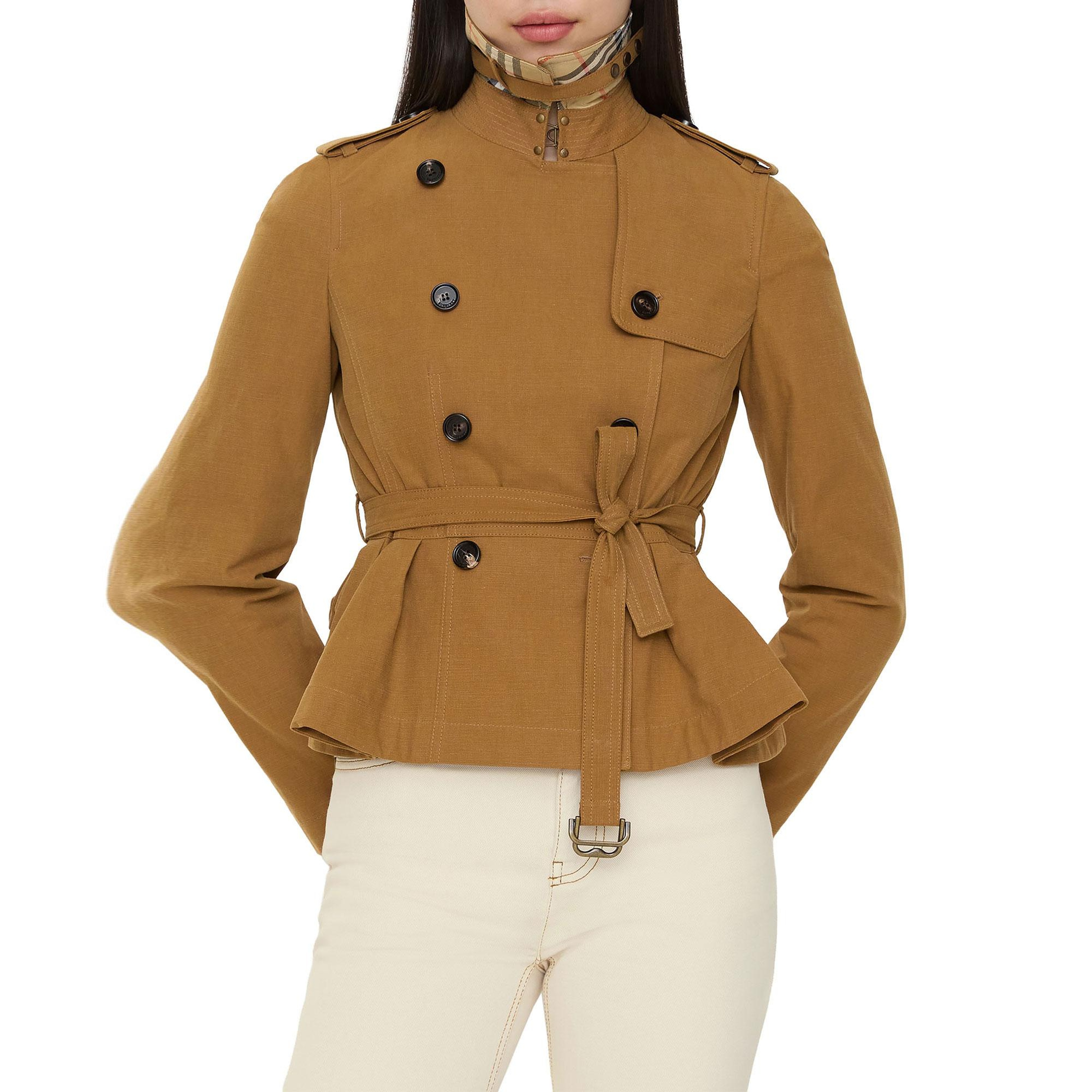Burberry Cotton Isabella Kadın Kahverengi Mont