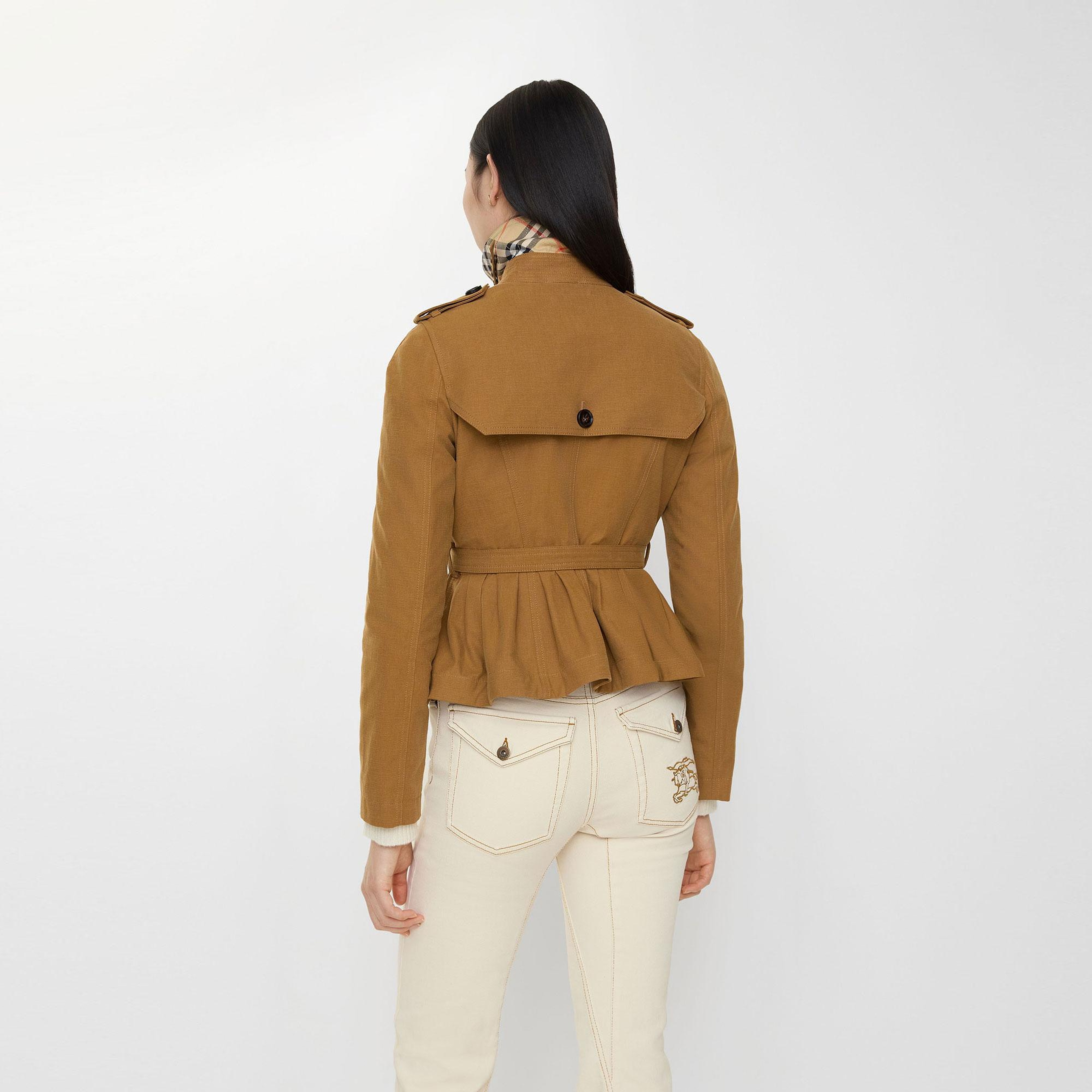 Burberry Cotton Isabella Kadın Kahverengi Mont