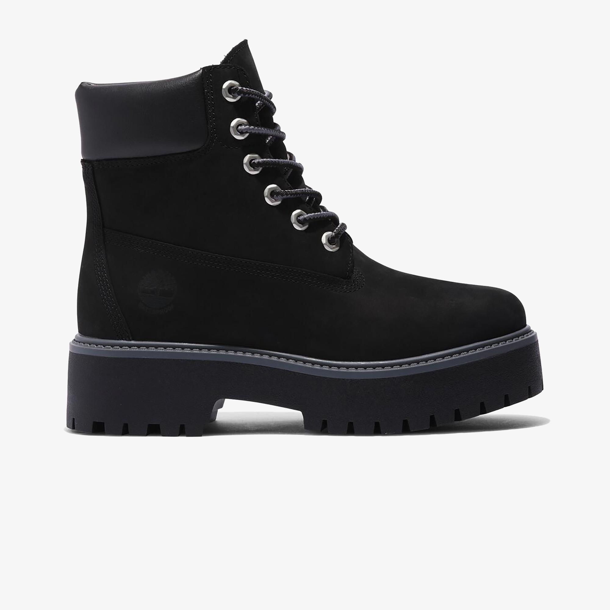 Timberland Stone Street 15 cm Su Geçirmez Platform Kadın Siyah Bot