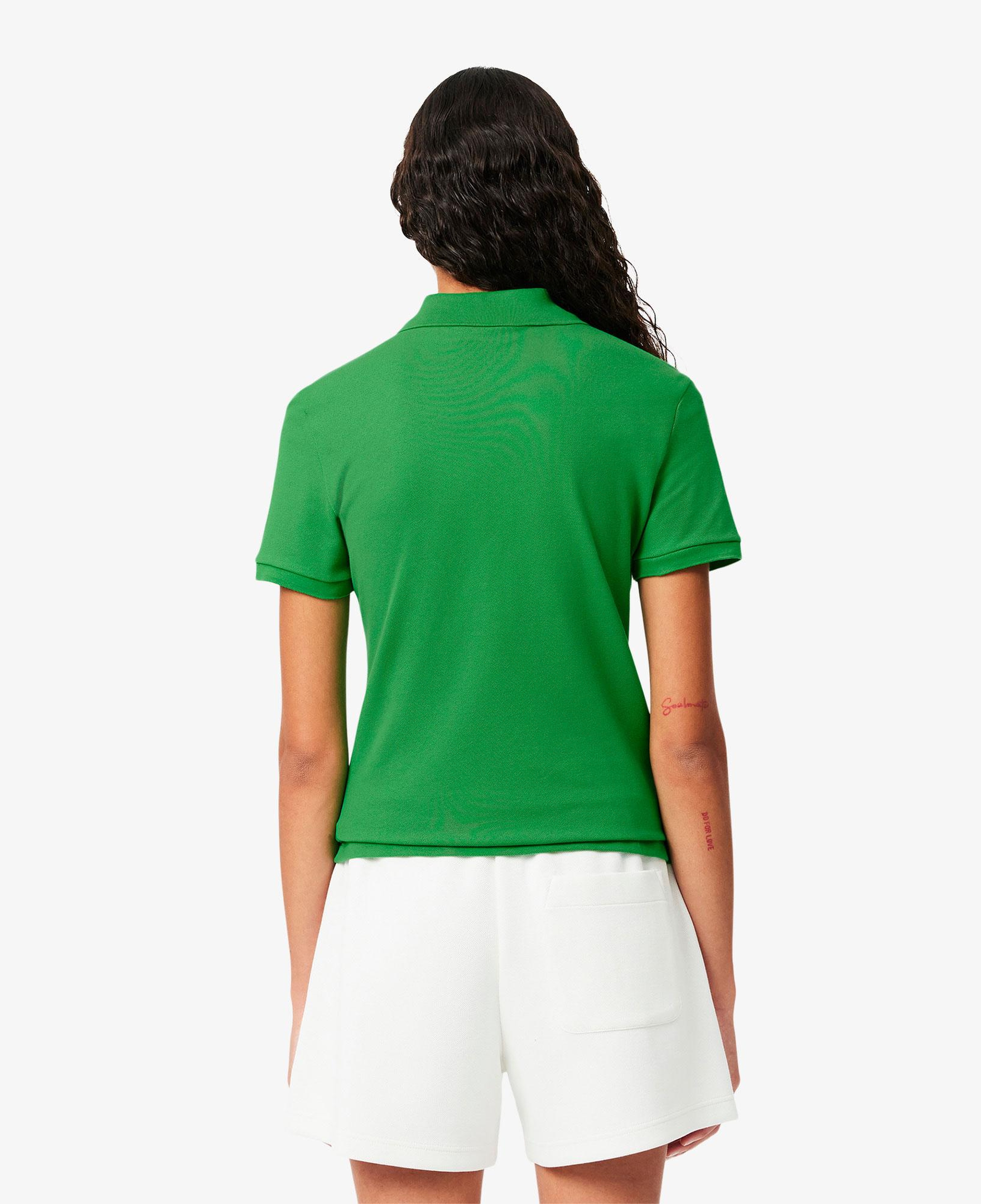 L.12.D Kadın Slim Fit Yeşil Polo