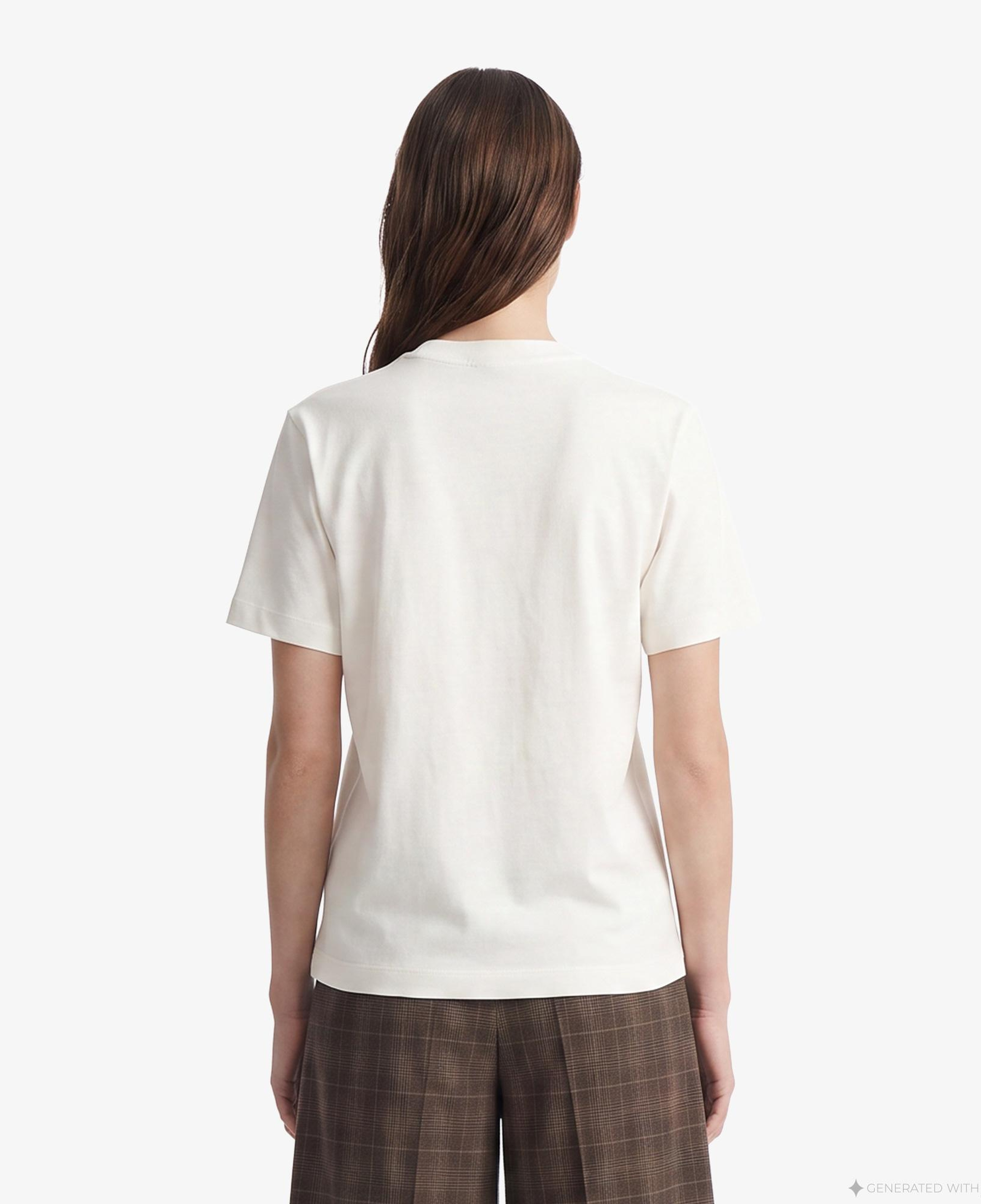 FashFed F İkonlu Unisex Krem Rengi T-Shirt