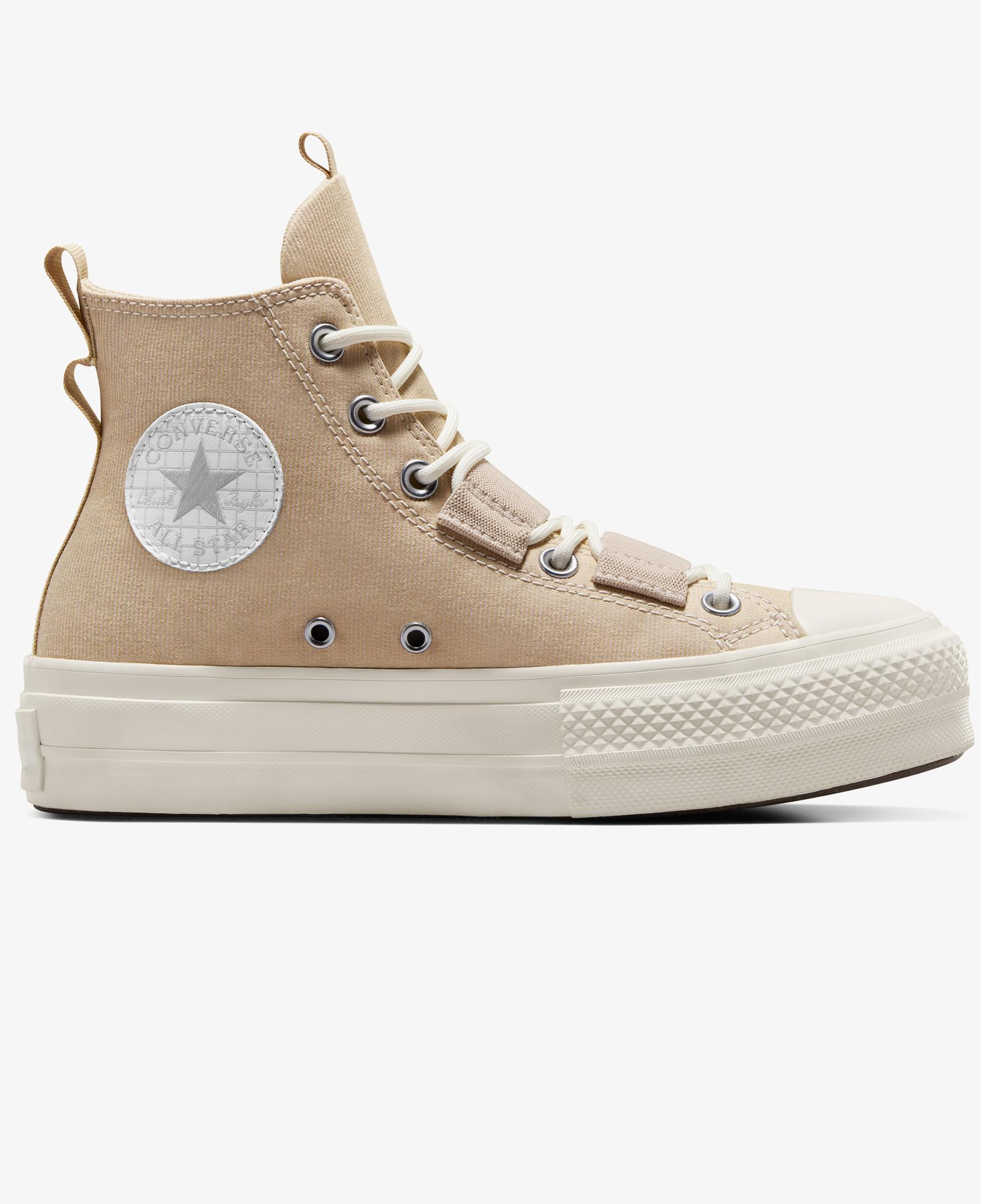 Converse Chuck Taylor All Star Lift Platform Kadın Bej Sneaker