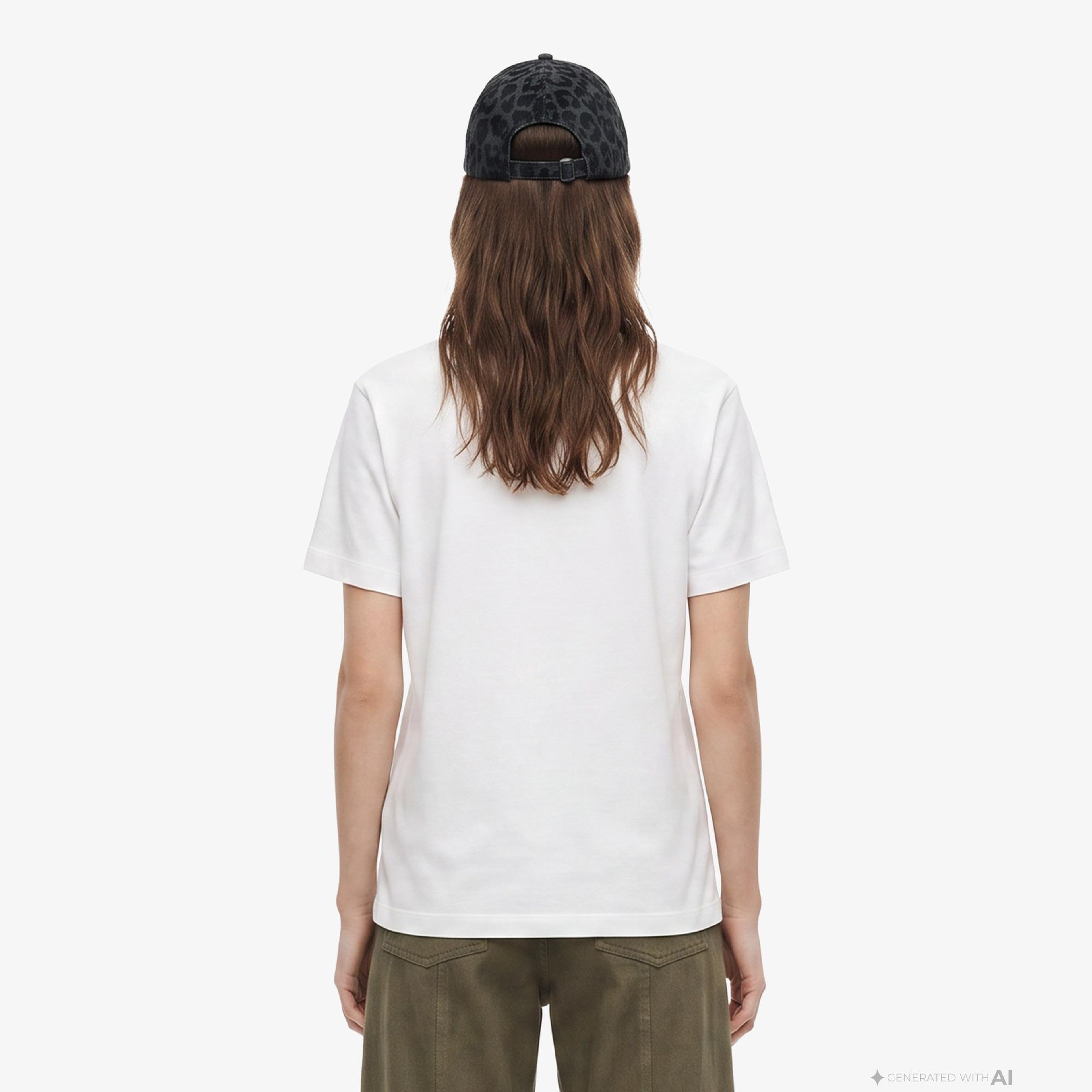 FashFed F İkonlu Unisex Beyaz T-Shirt