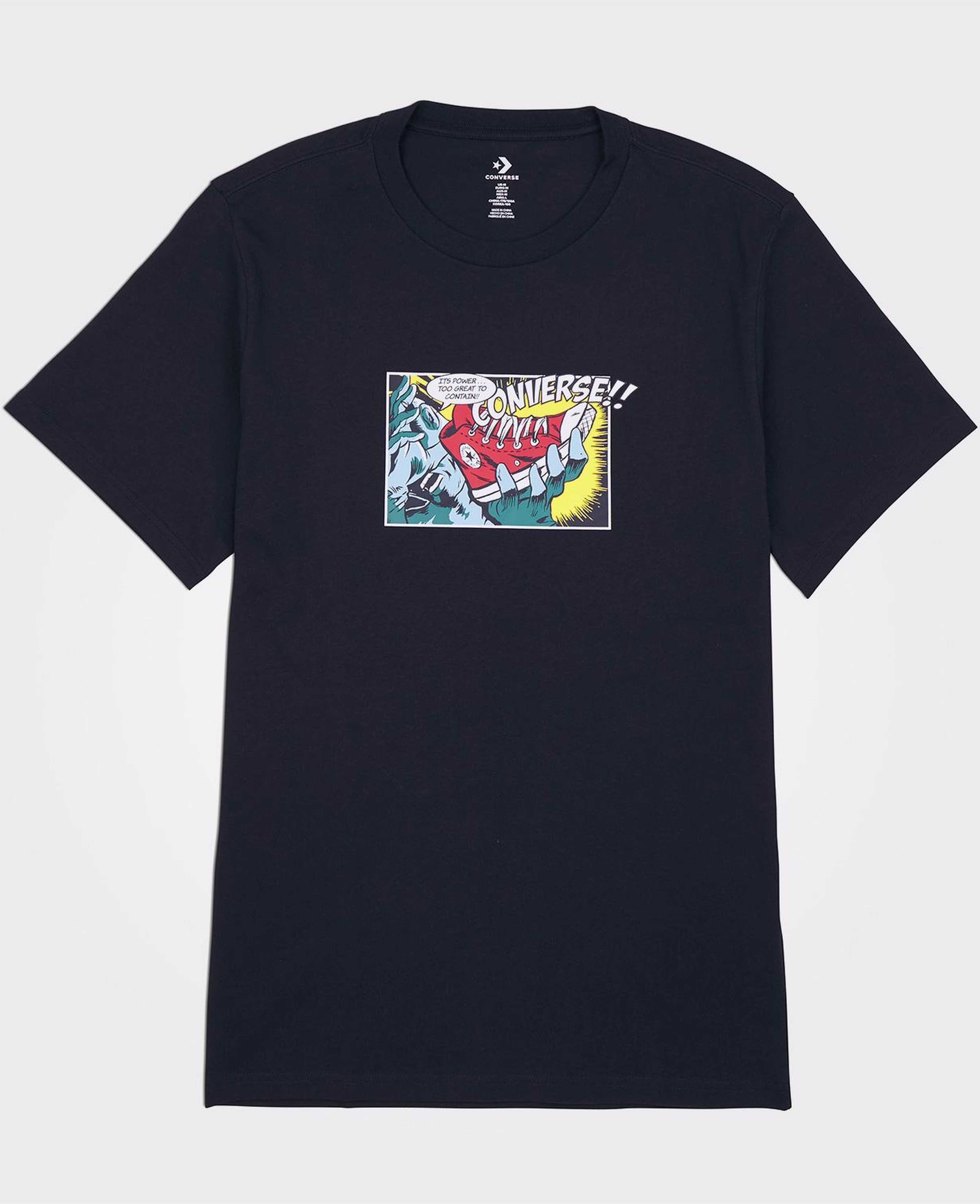 Converse Comic Erkek Siyah T-Shirt