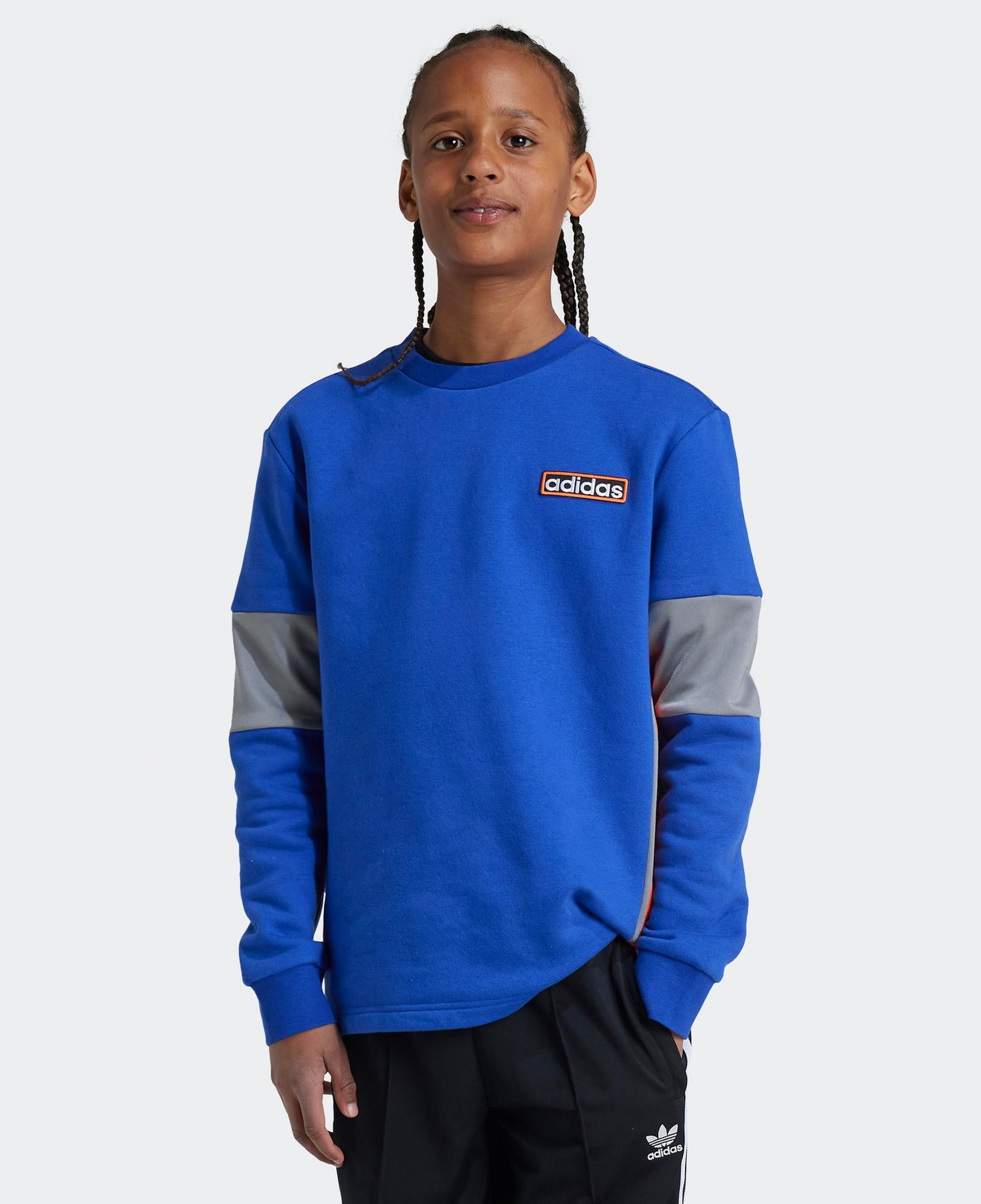 adidas Crew Çocuk Mavi Sweatshirt