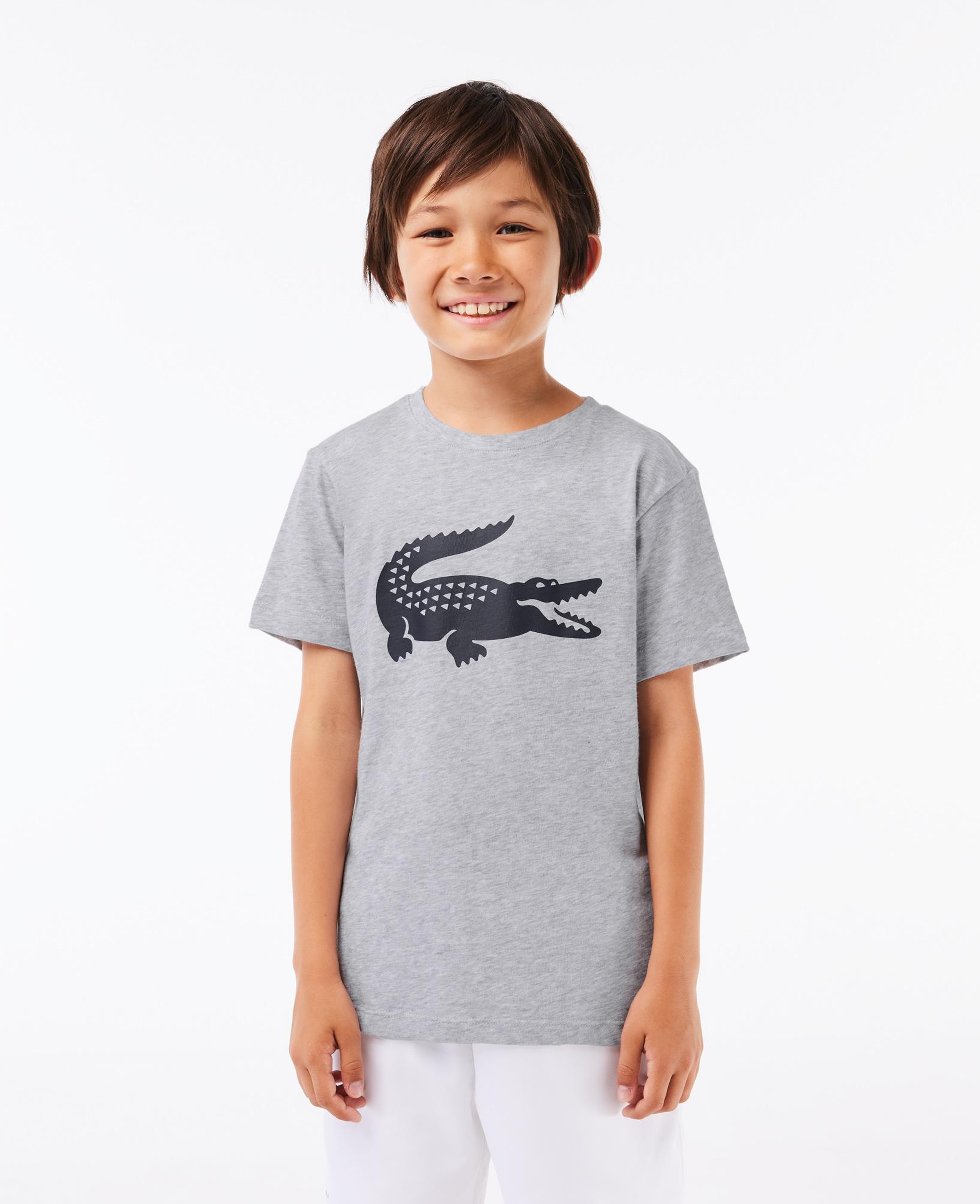 Erkek Çocuk Baskılı Gri T-Shirt