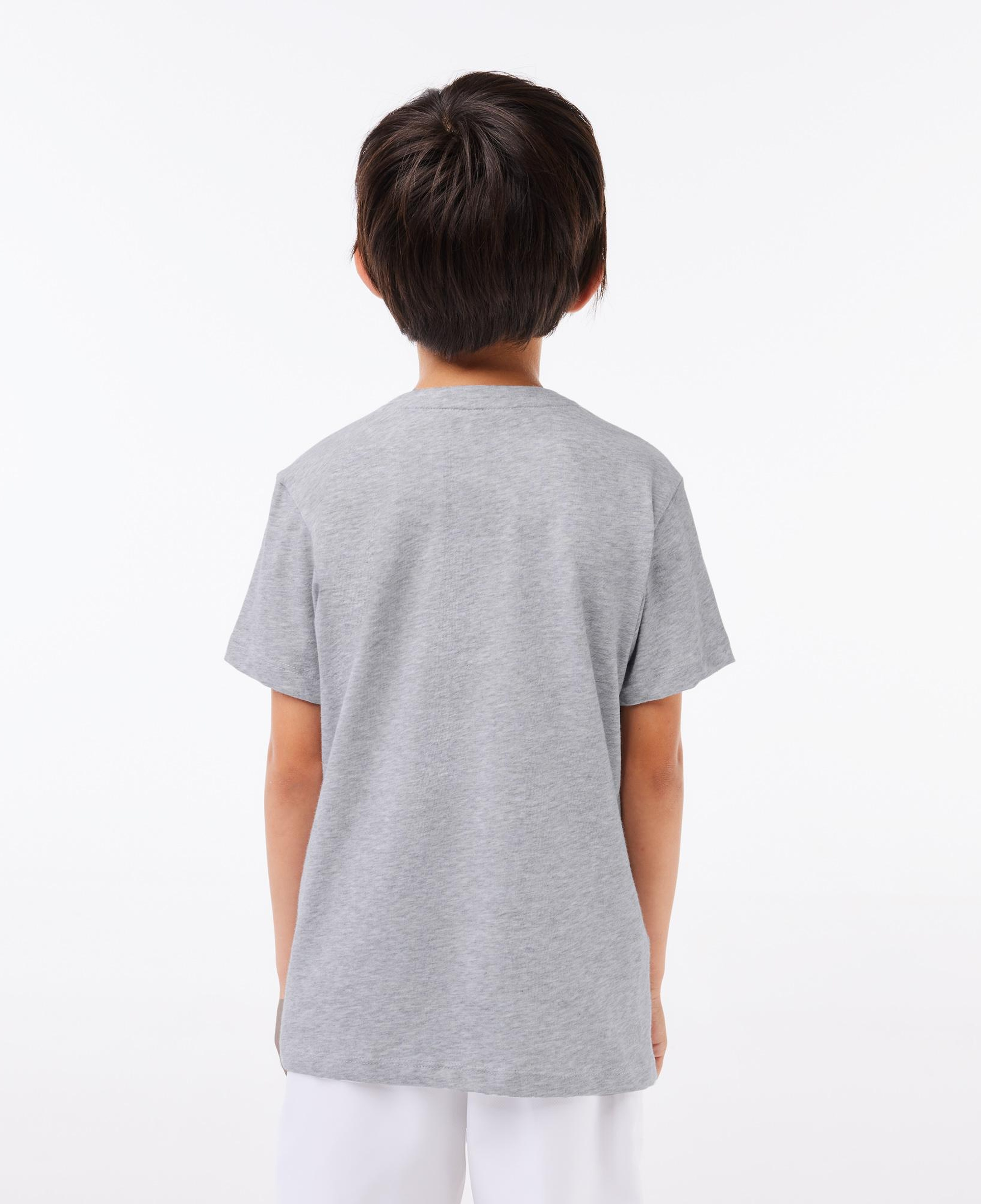 Erkek Çocuk Baskılı Gri T-Shirt