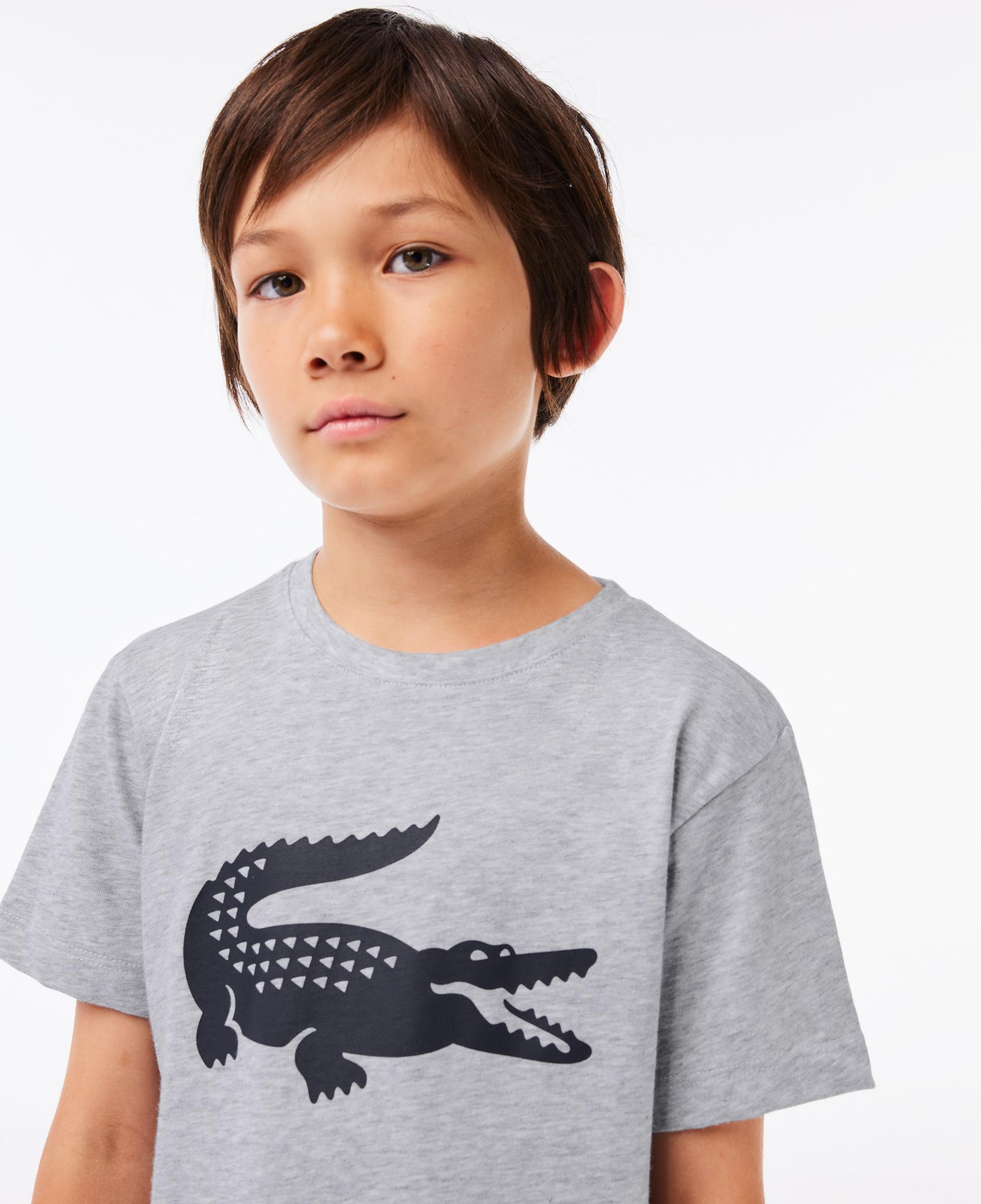 Erkek Çocuk Baskılı Gri T-Shirt