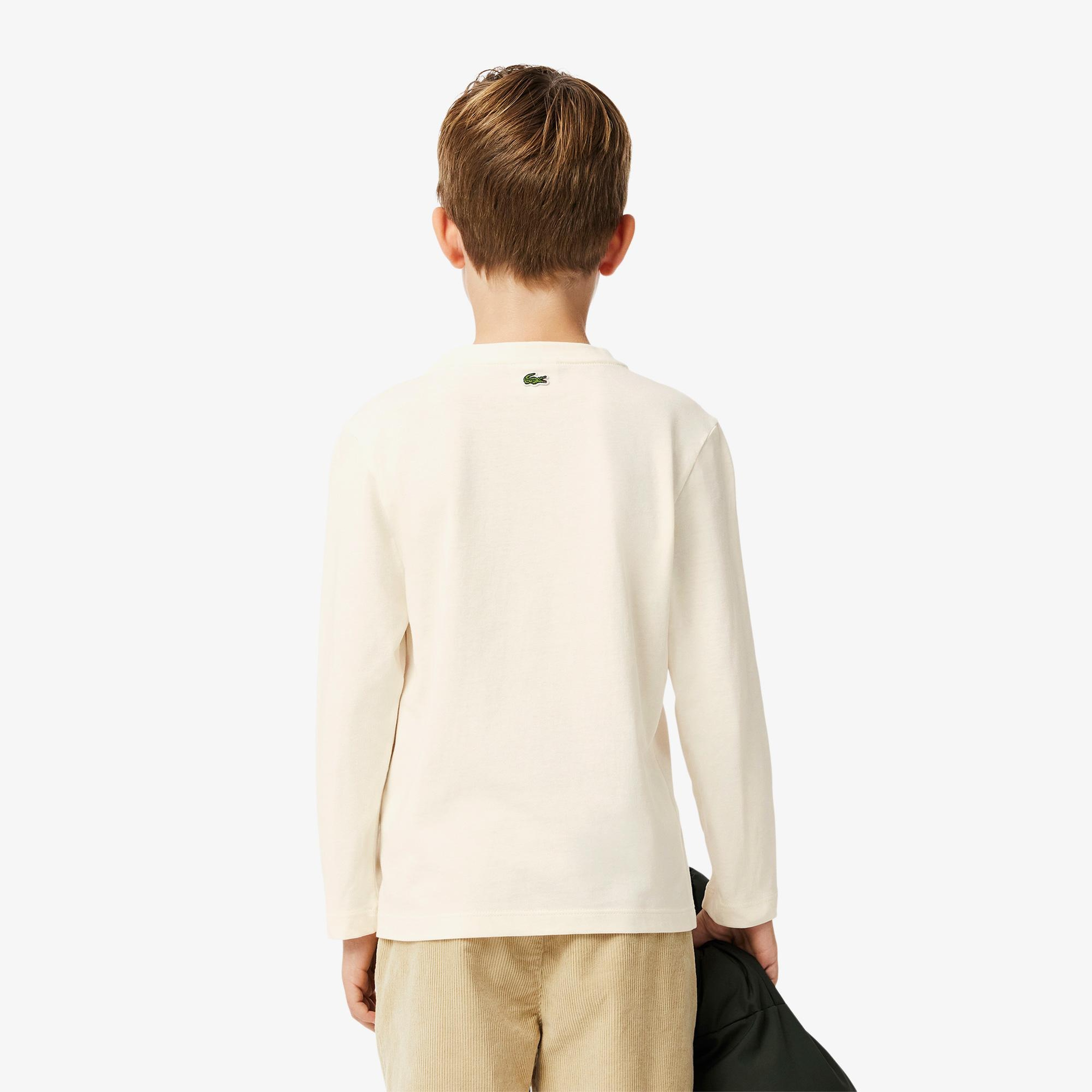 Erkek Çocuk Baskılı Bej T-Shirt