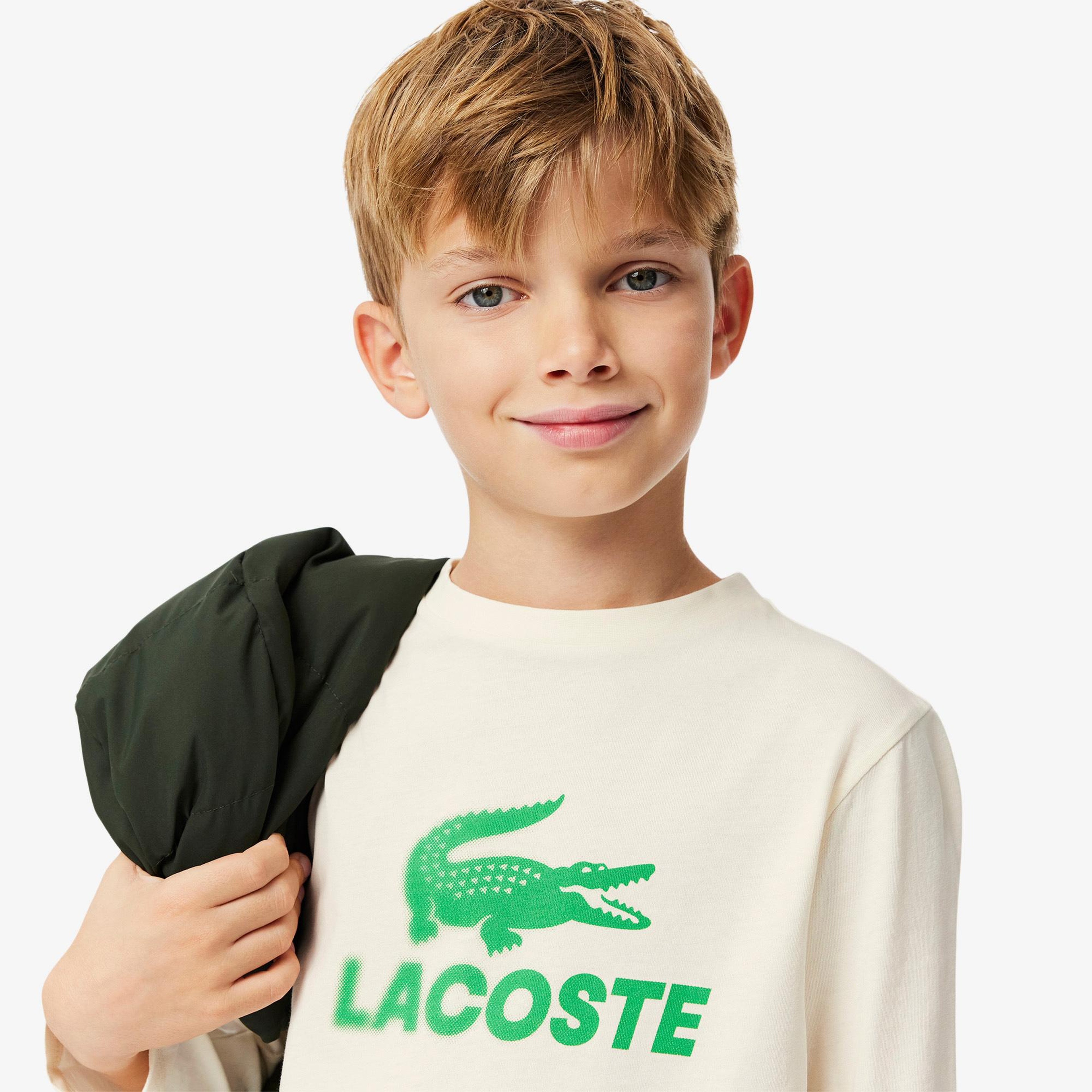 Erkek Çocuk Baskılı Bej T-Shirt