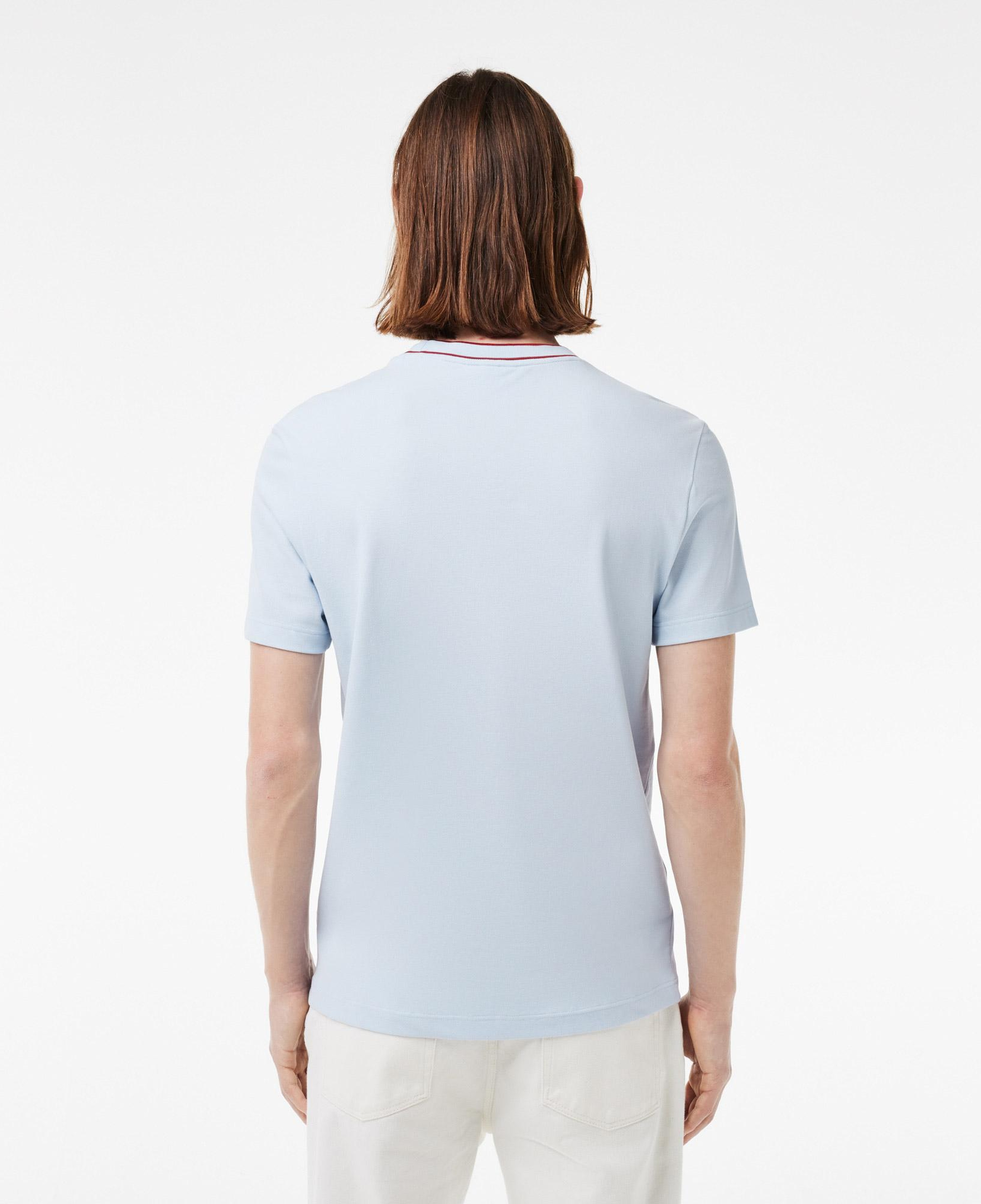 Erkek Regular Fit Bisiklet Yaka Açık Mavi T-Shirt