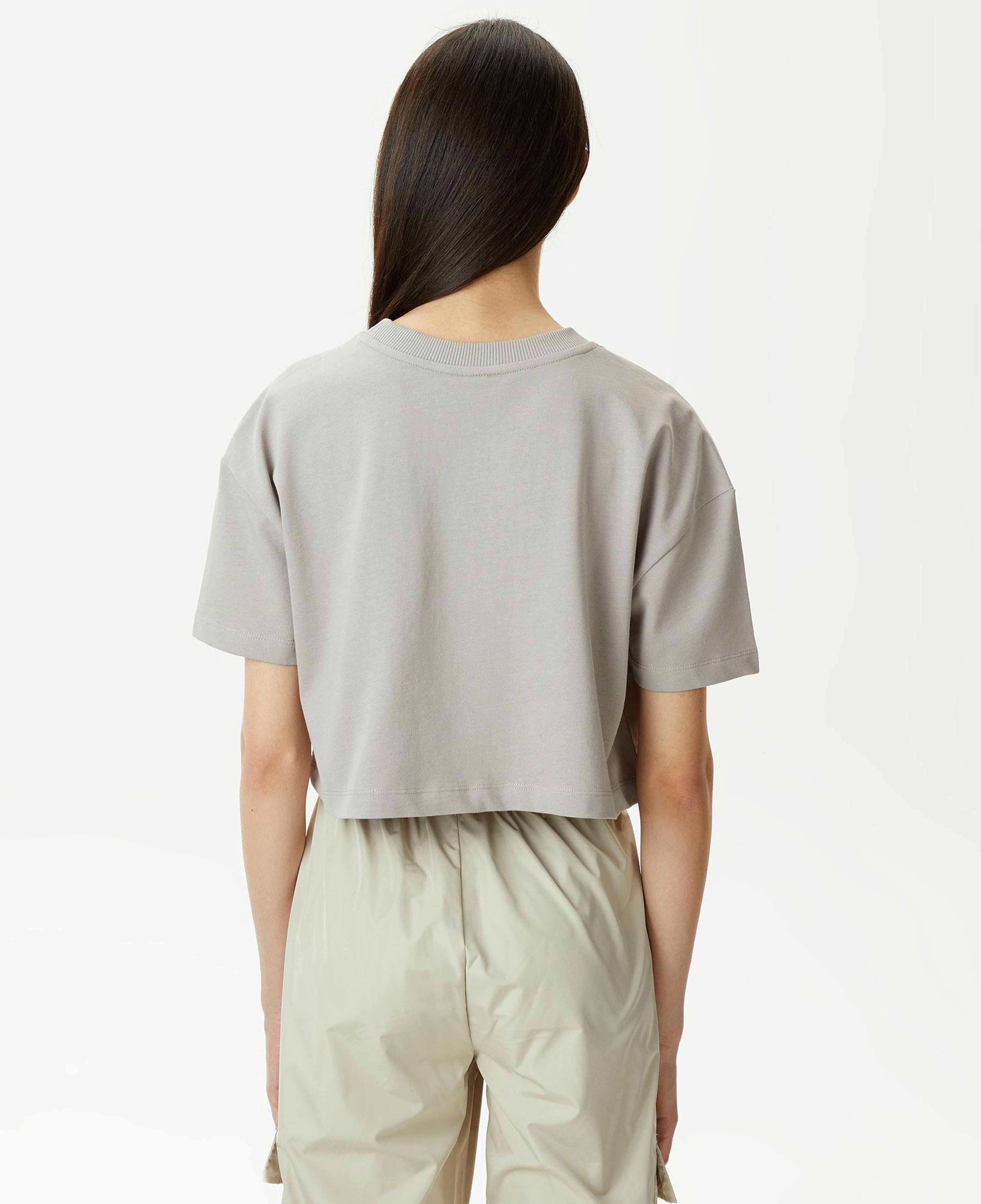 UNITED4 Kadın Gri Crop T-Shirt