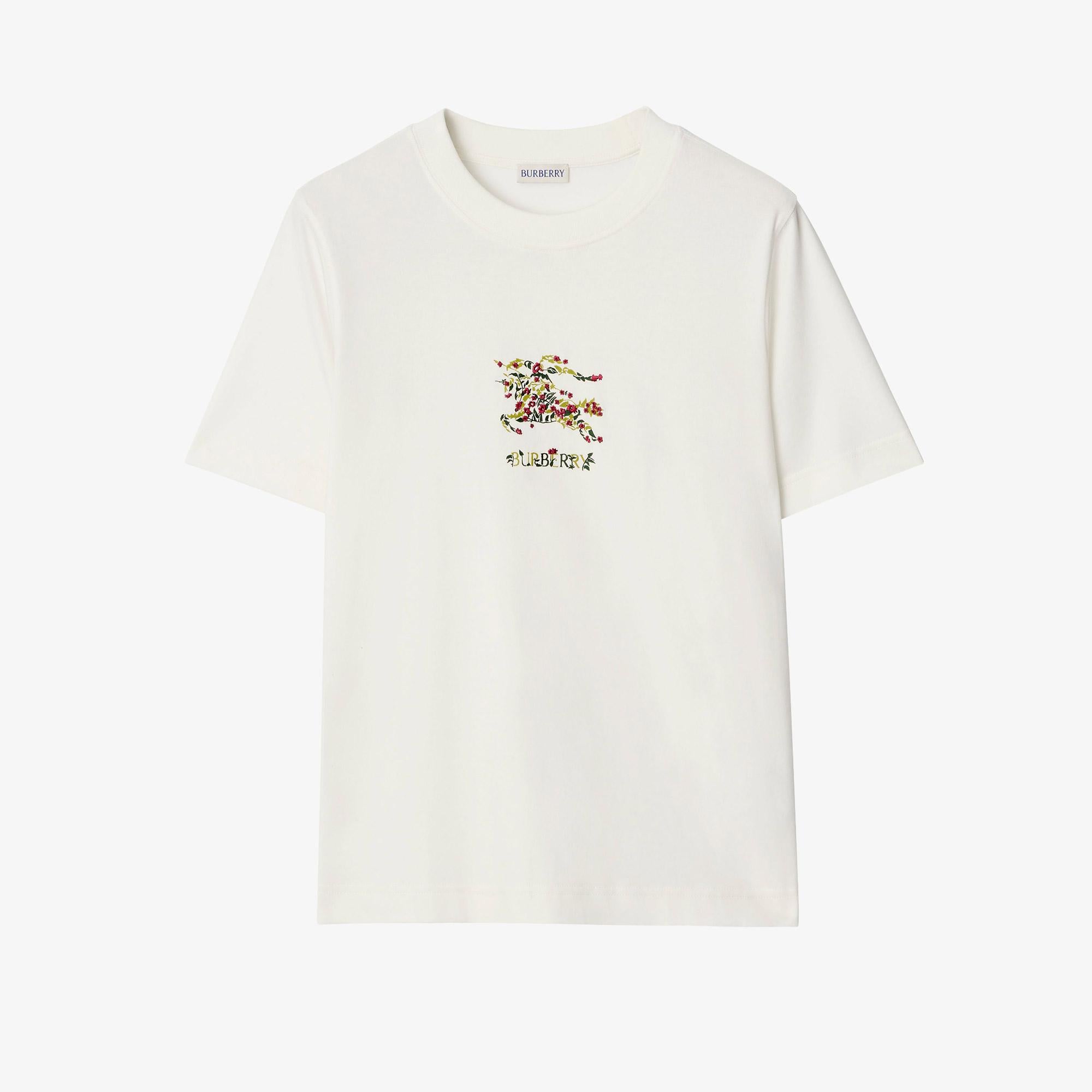 Burberry Frankie Ekd Flower Kadın Beyaz Tişört