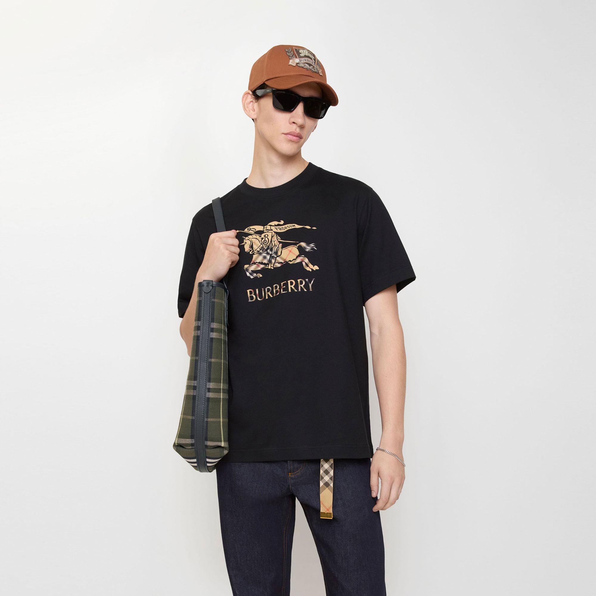 Burberry Seth Ekd Erkek Siyah Tişört