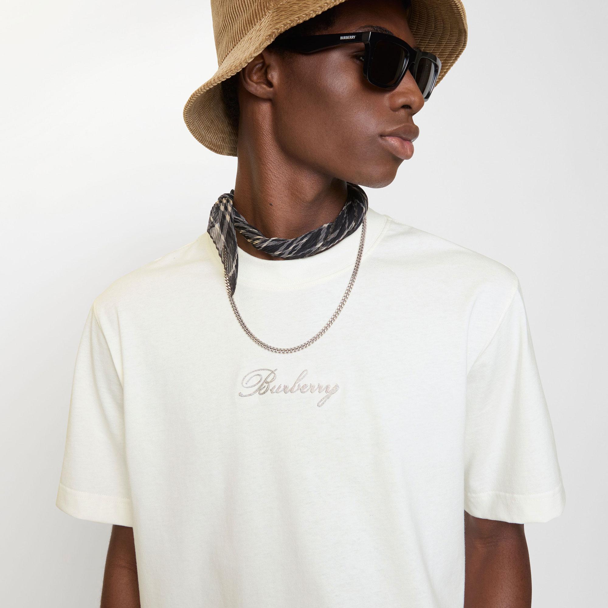 Burberry Ryan Erkek Beyaz Tişört