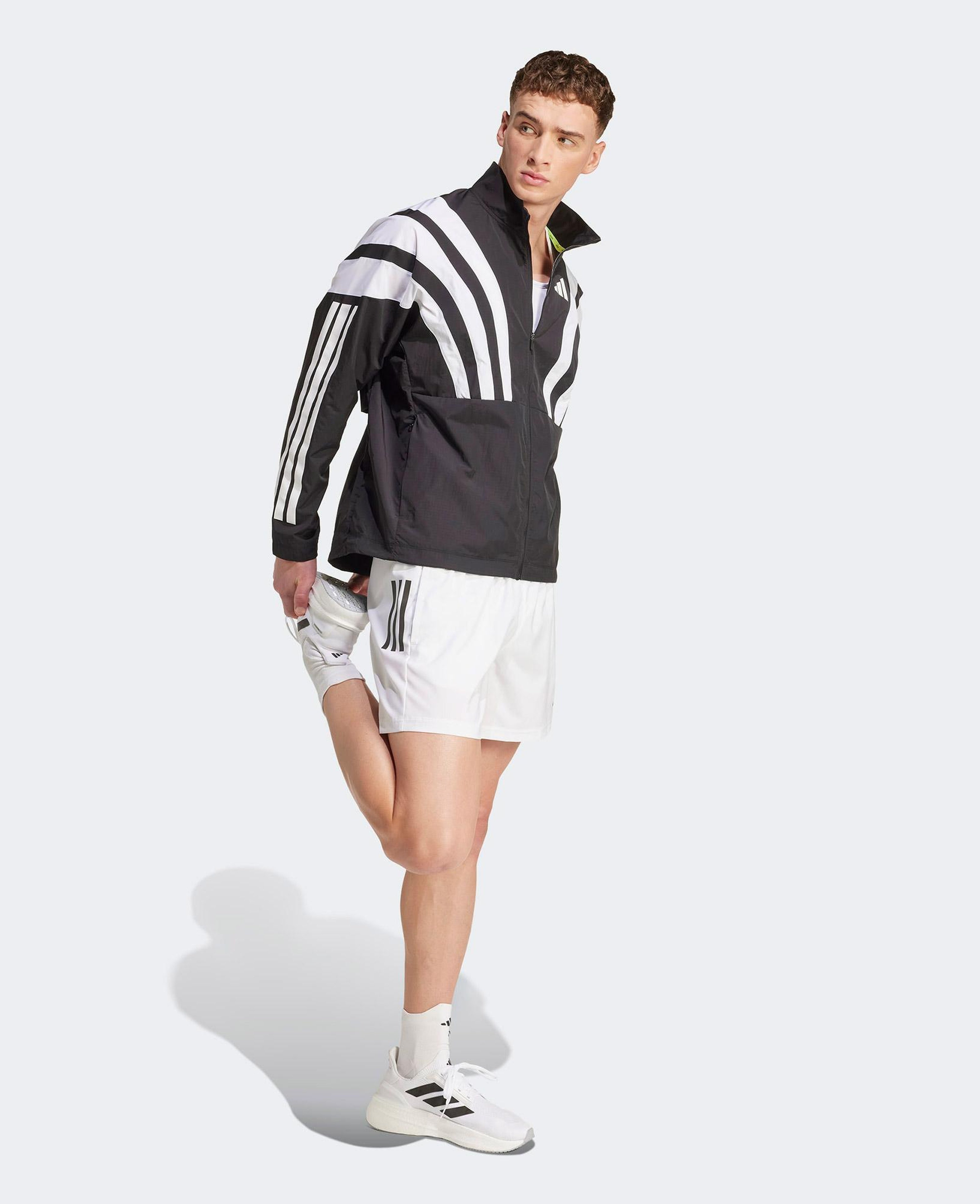 adidas Adizero Archive Erkek Siyah Koşu Rüzgarlık