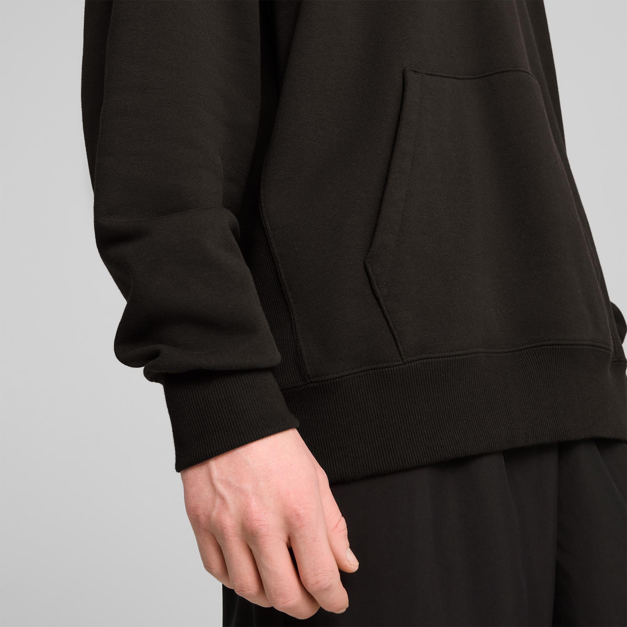 Puma Wardrobe Essentials Relaxed Erkek Siyah Sweatshirt