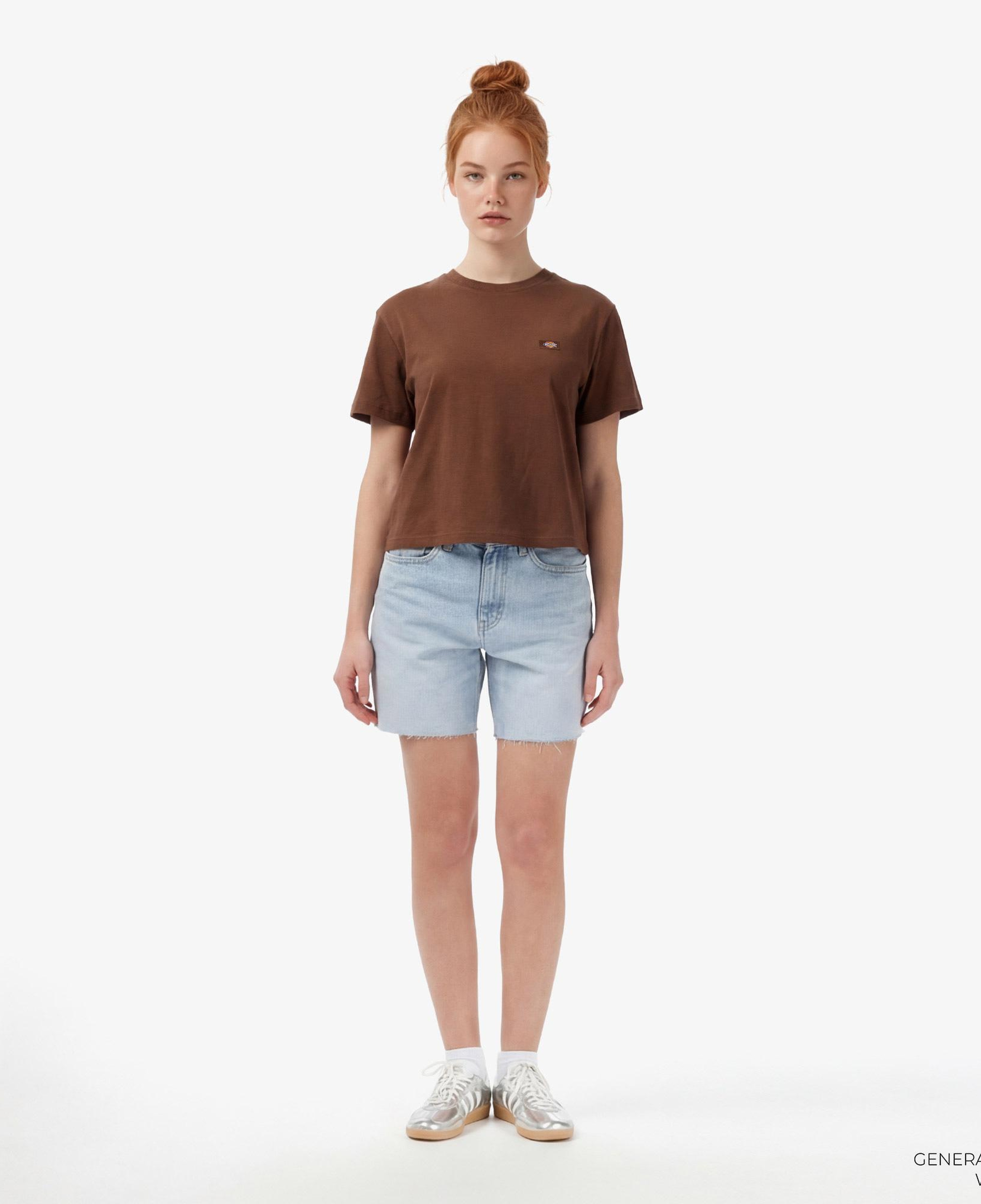 Dickies Oakport Boxy Kadın Kahverengi T-Shirt