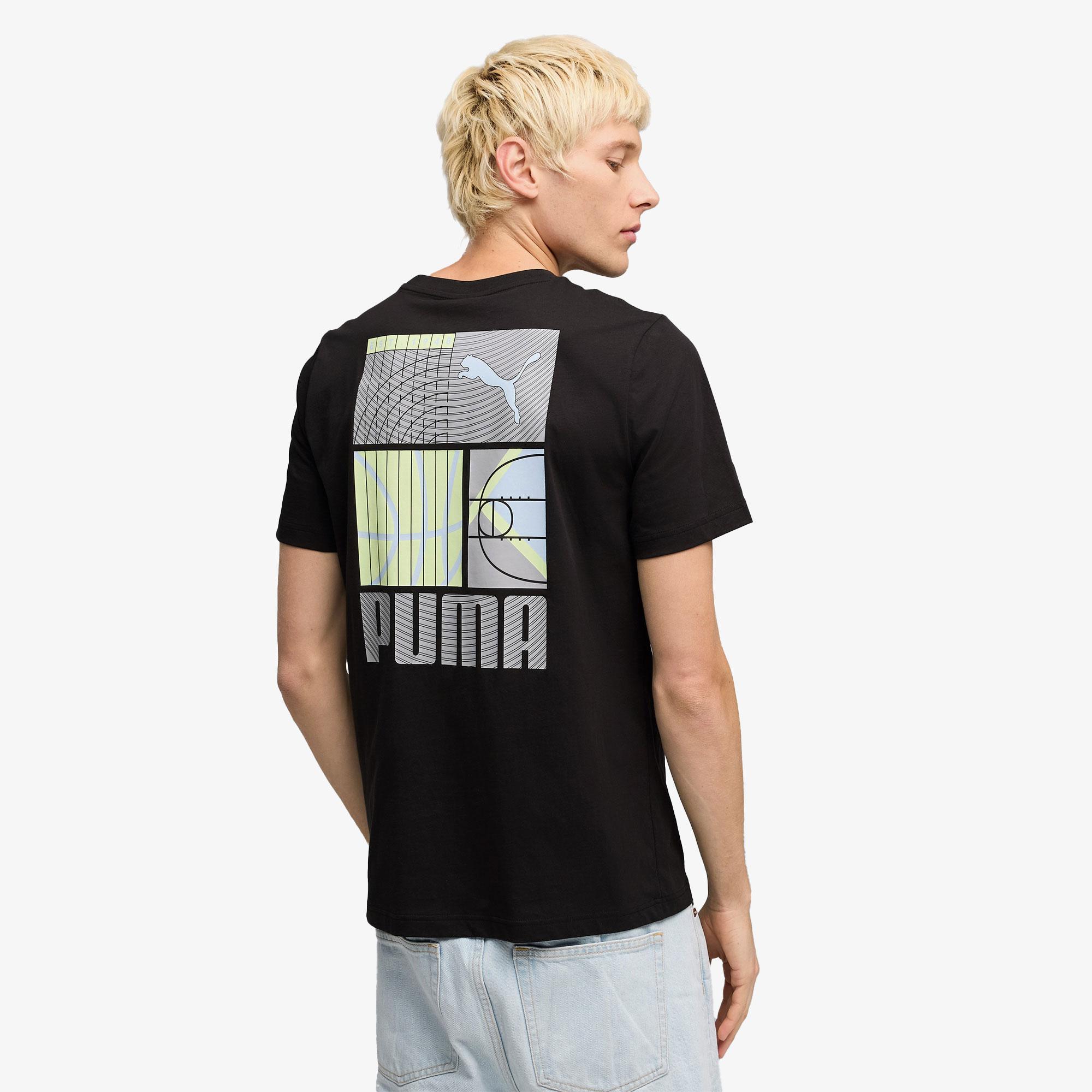 Puma Graphic Erkek Siyah T-Shirt