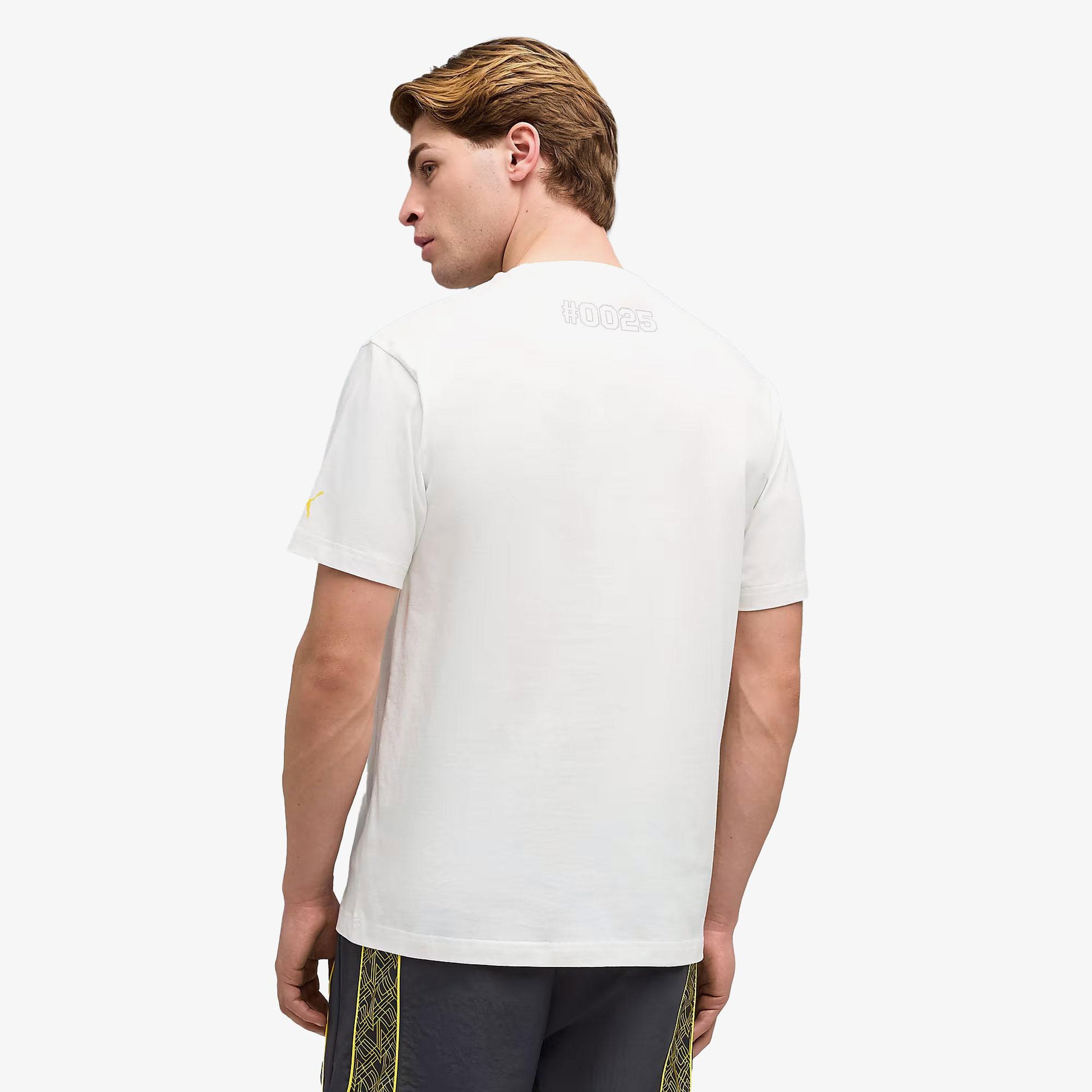 Puma X Pokemon Graphic Erkek Beyaz T-Shirt