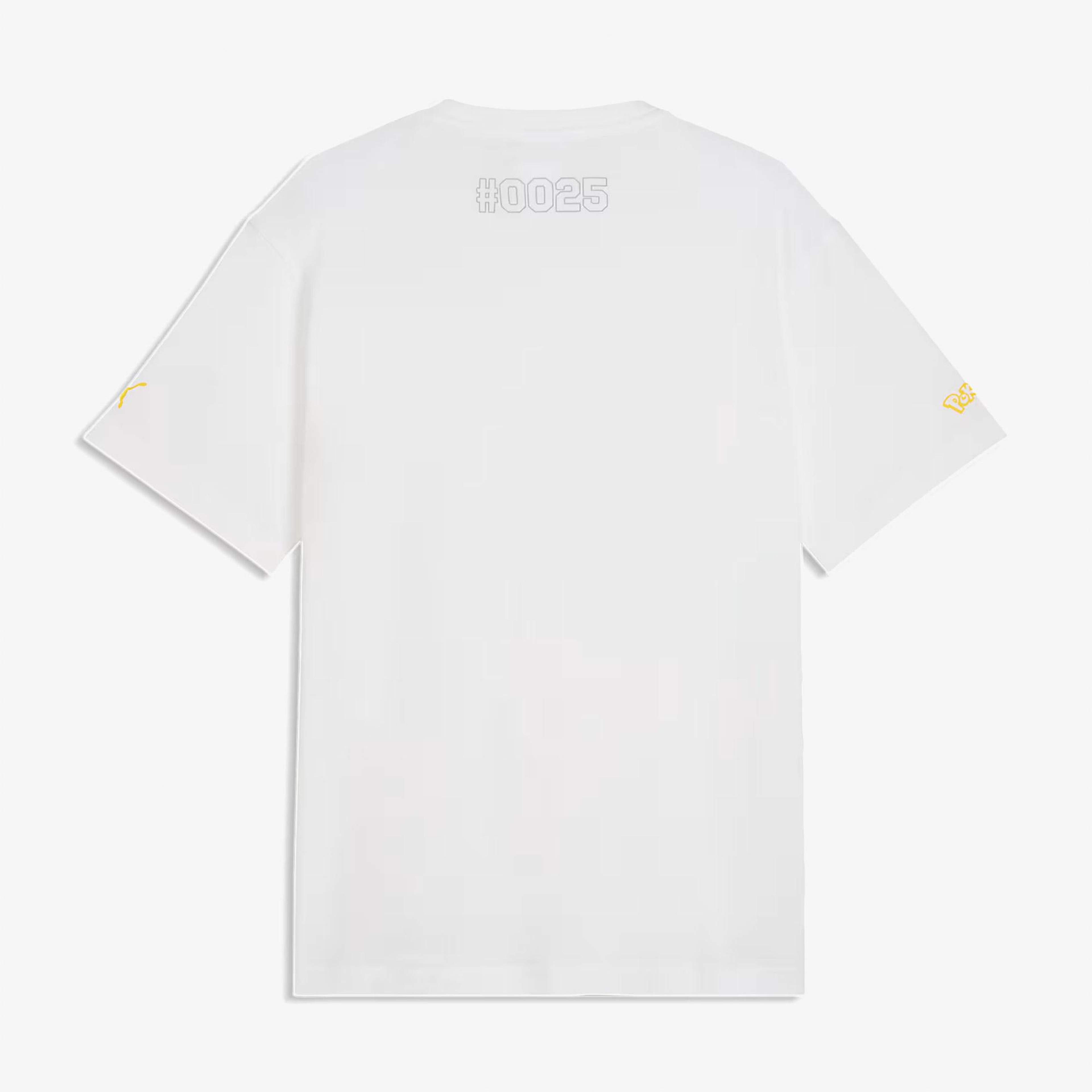Puma X Pokemon Graphic Erkek Beyaz T-Shirt