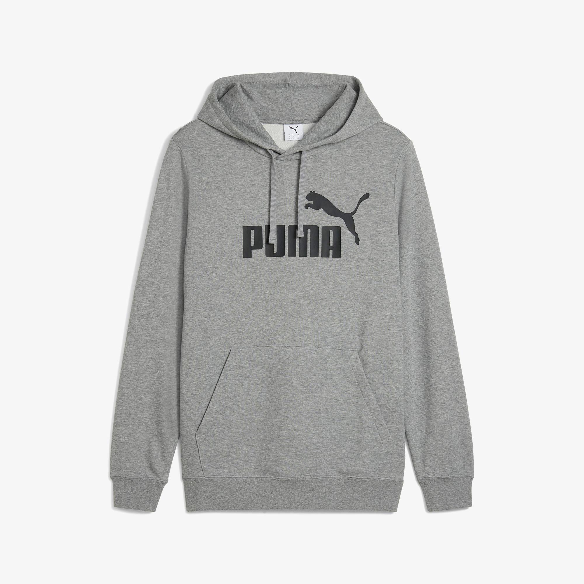 Puma Essential No. 1 Logo Erkek Gri Sweatshirt