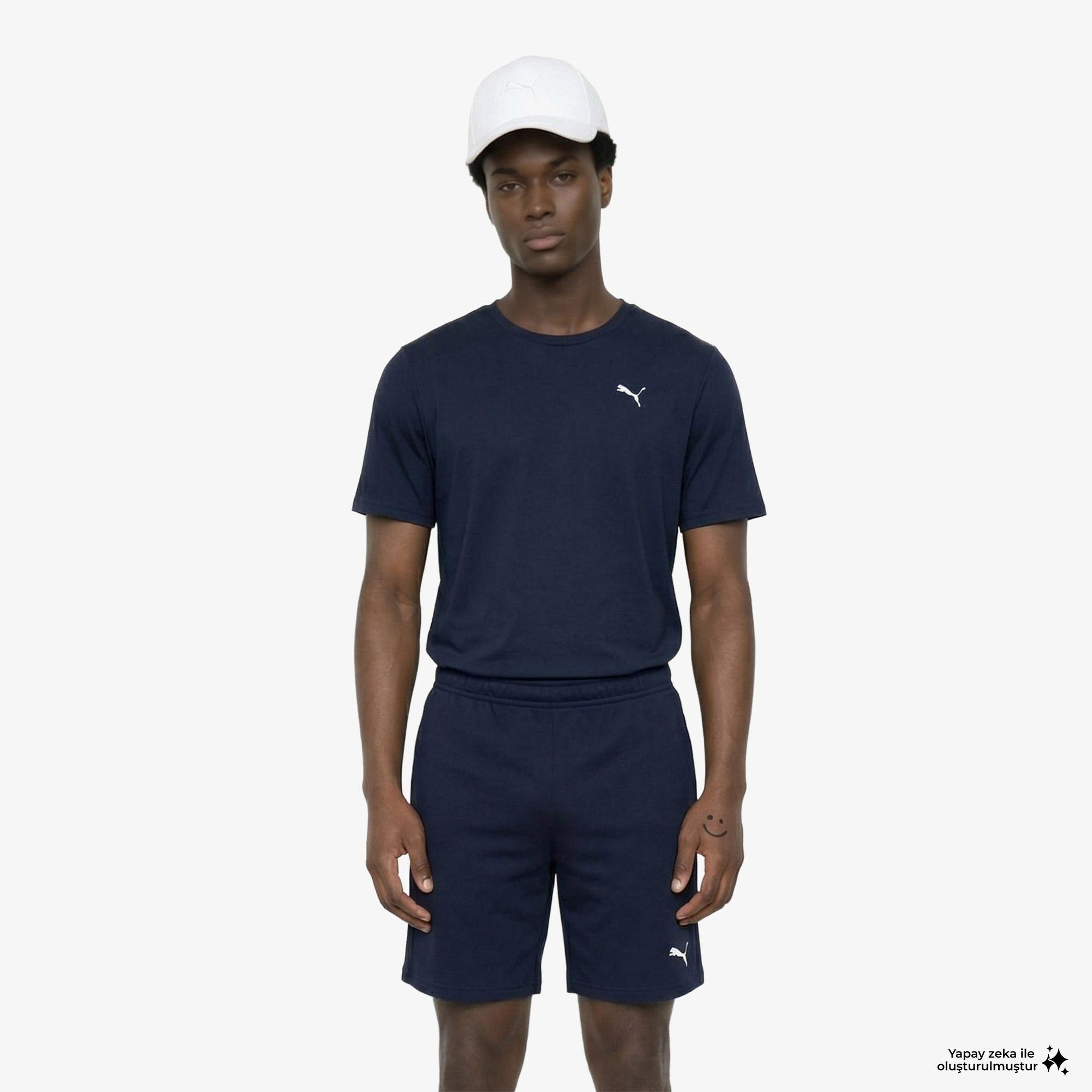 Puma Tad Essentials 8 Knit Erkek Lacivert Antrenman Şortu