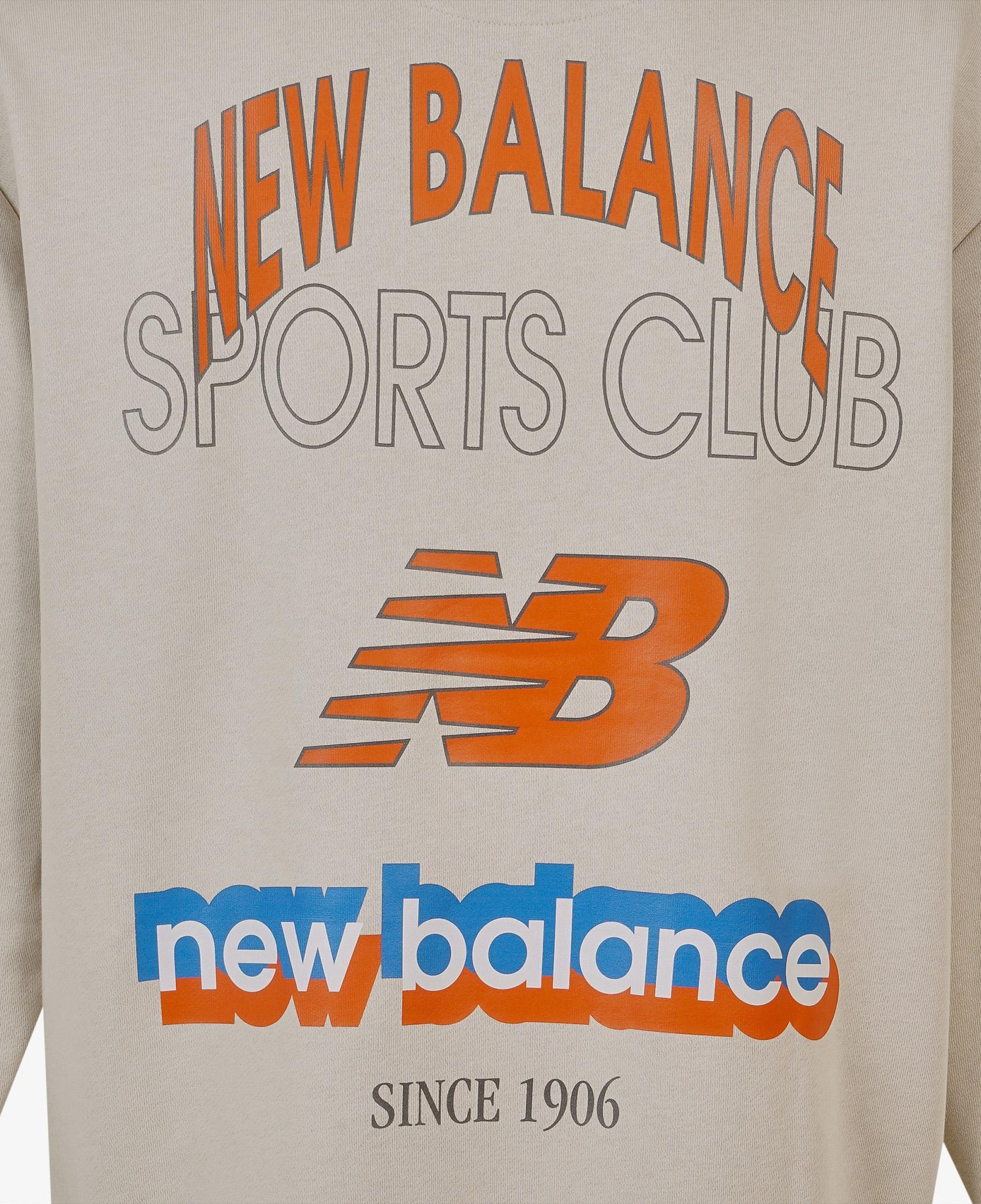 New Balance Lifestyle Erkek Bej Sweatshirt