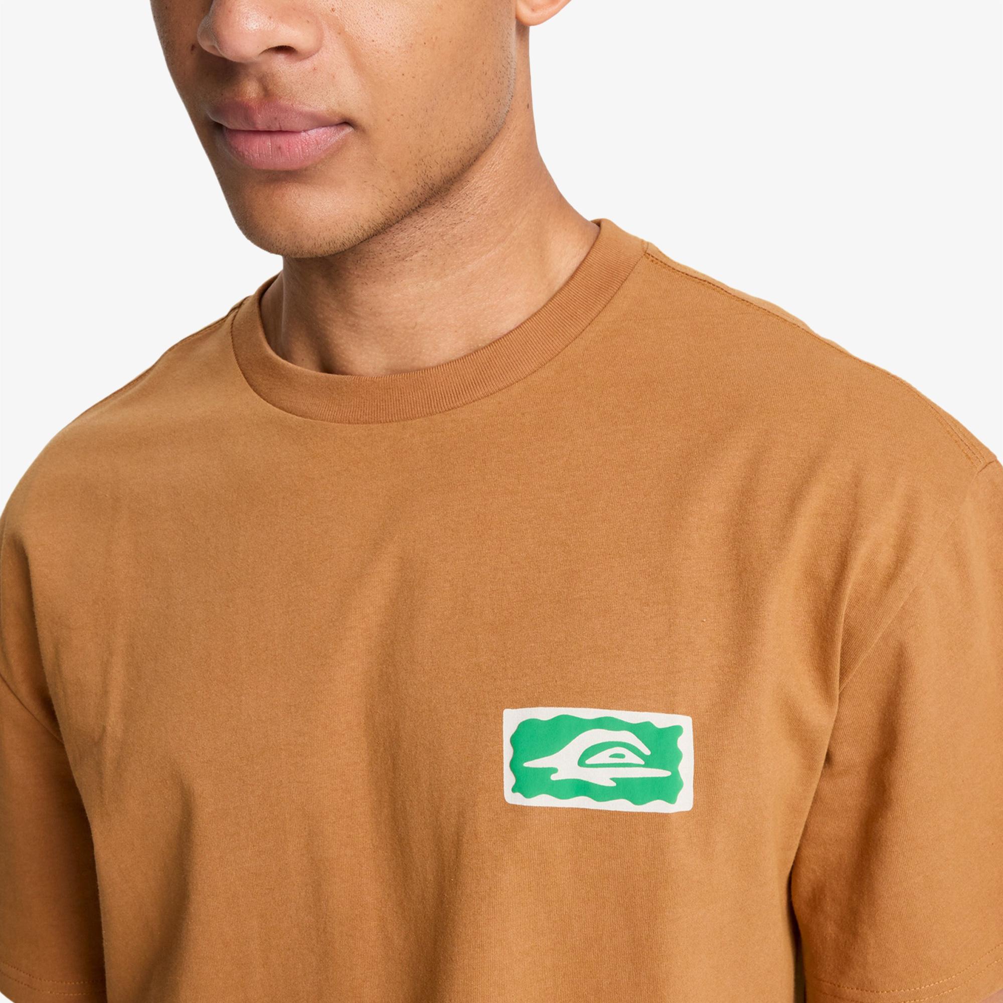 Quiksilver Serenity Splash Erkek Kahvrerengi T-Shirt