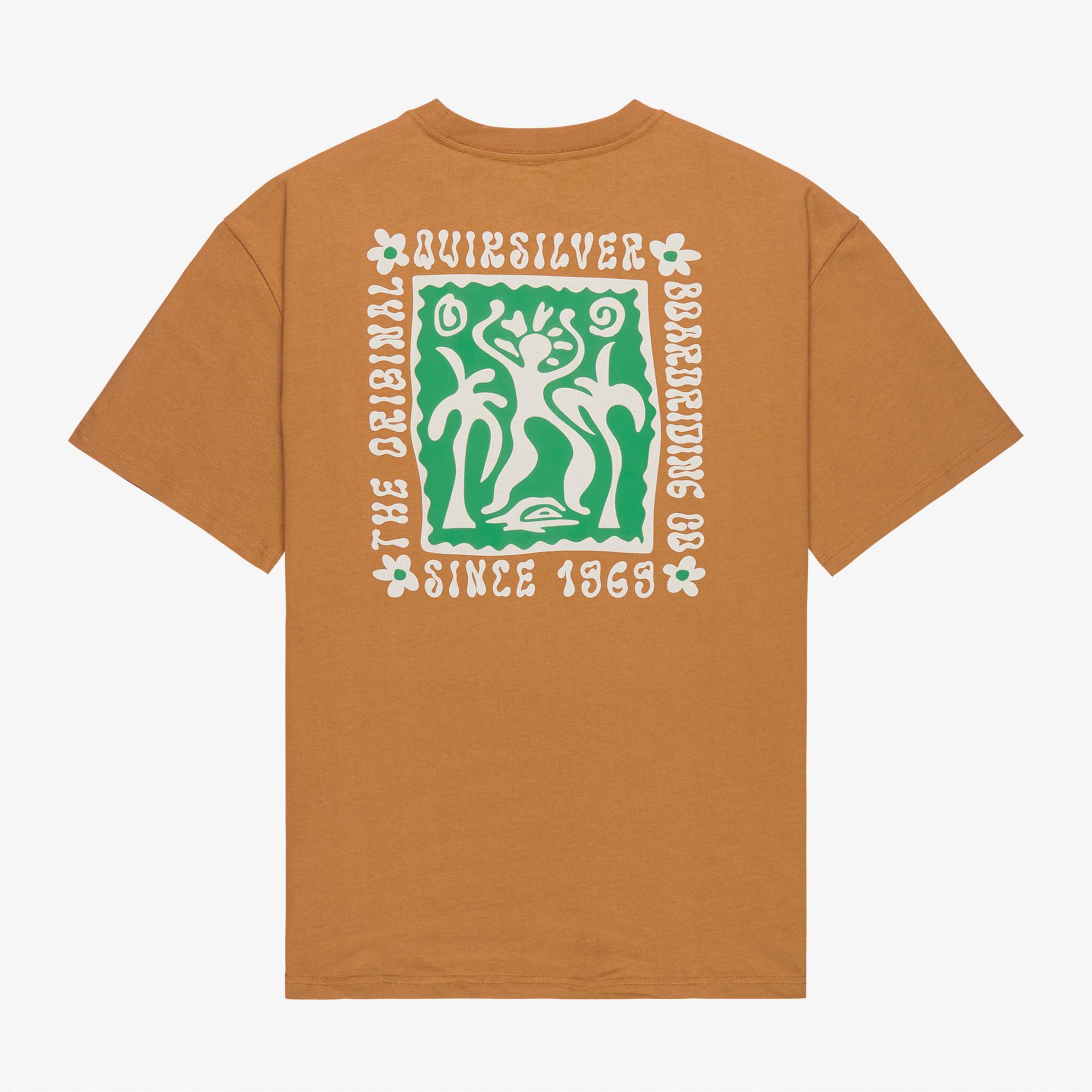 Quiksilver Serenity Splash Erkek Kahvrerengi T-Shirt