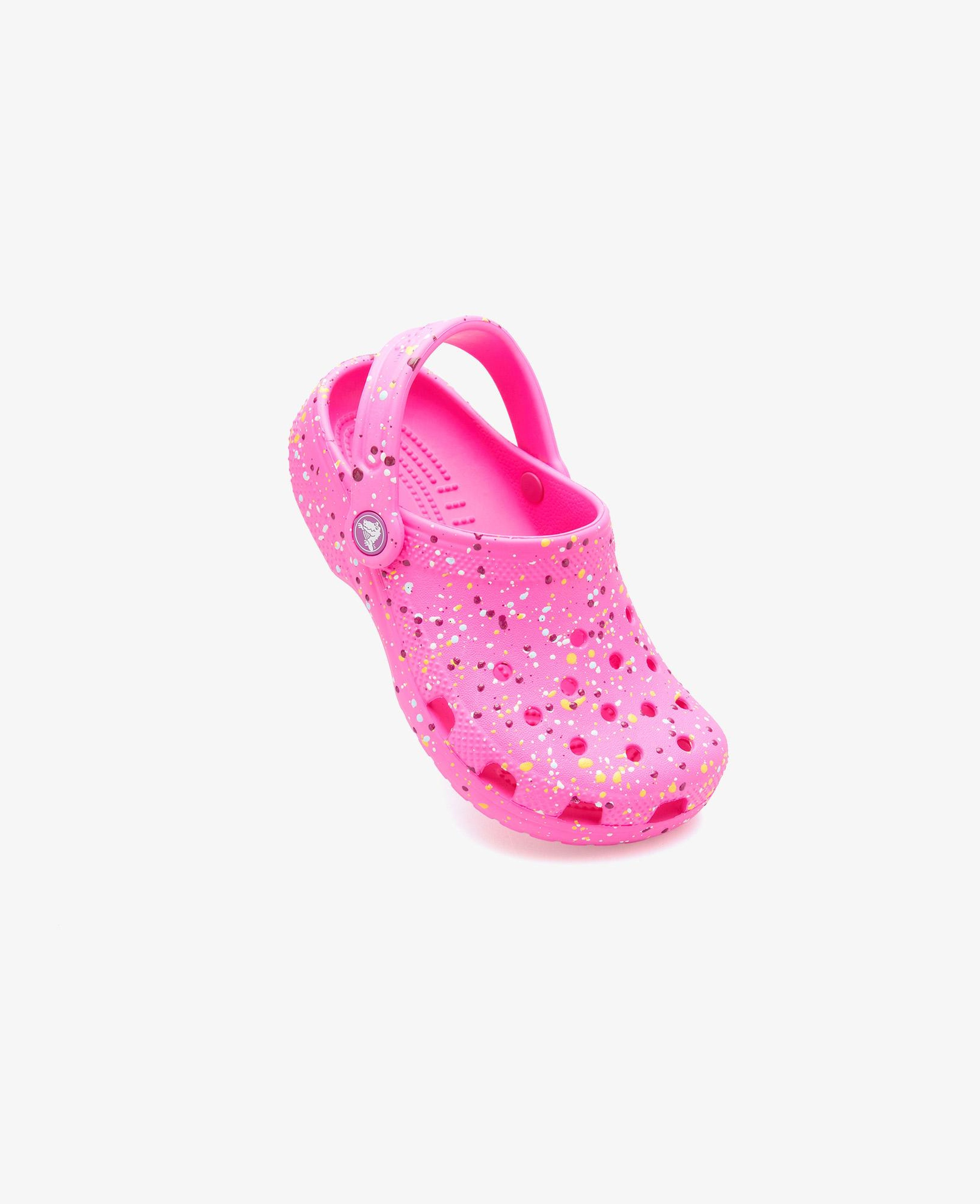 Crocs Classic Paint Splatter Clog Çocuk Pembe Terlik
