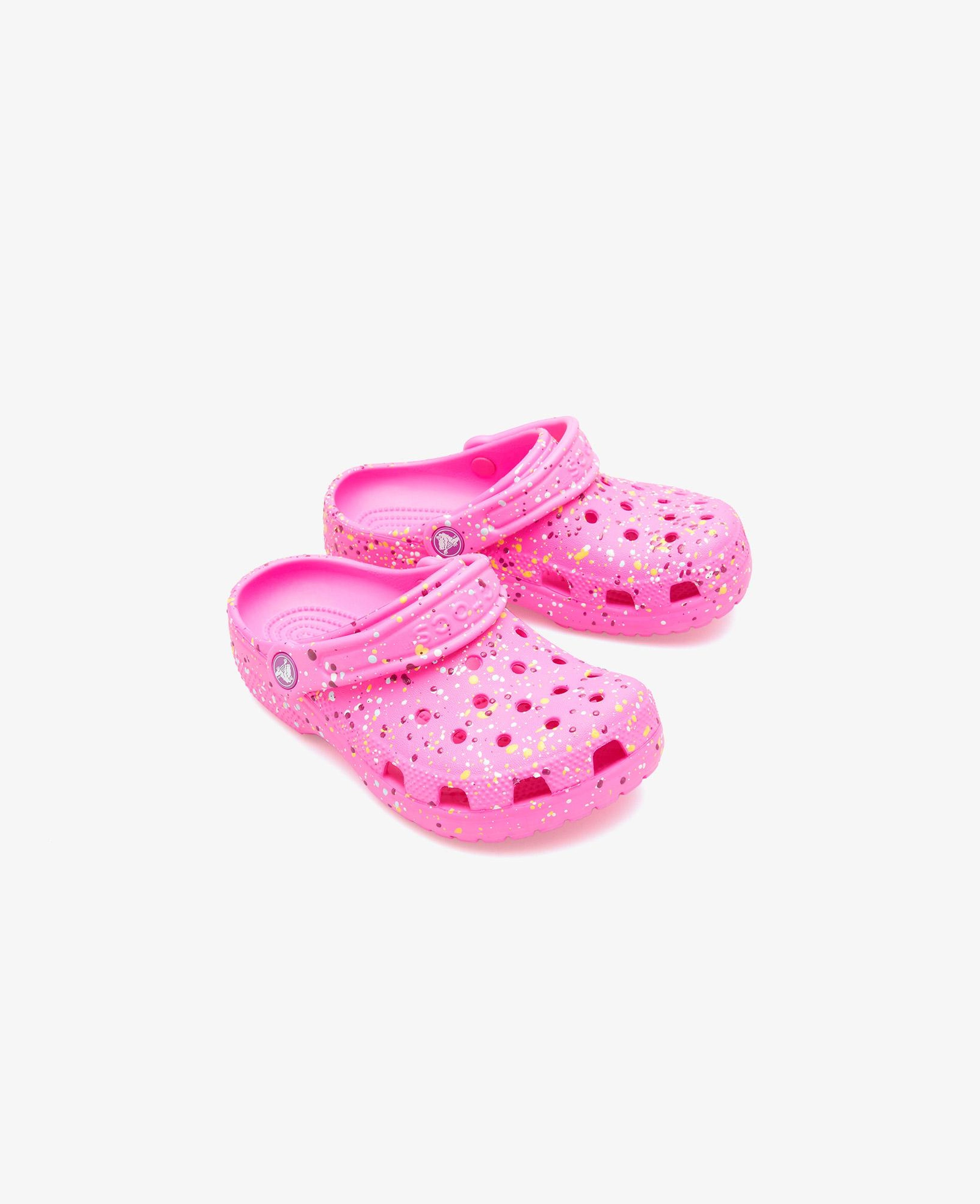 Crocs Classic Paint Splatter Clog Çocuk Pembe Terlik