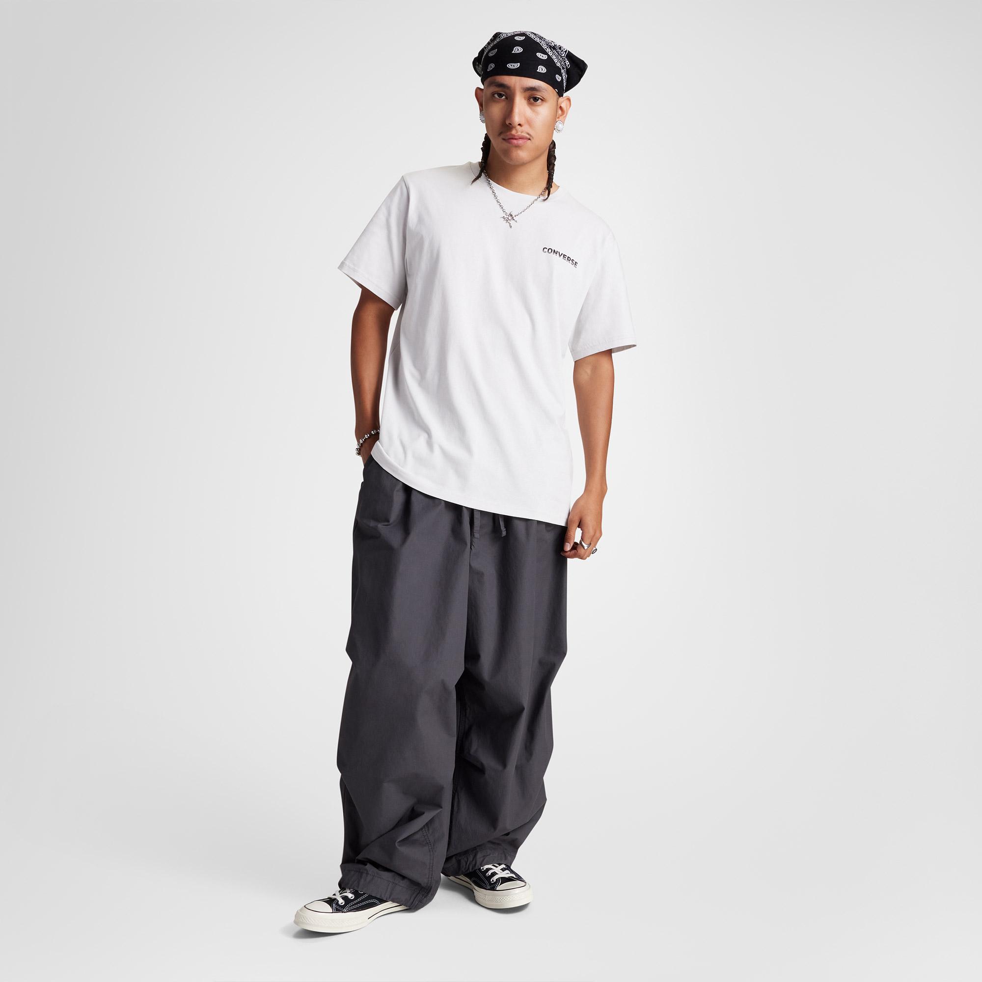 Converse Erkek Grafik Baskılı Beyaz T-Shirt