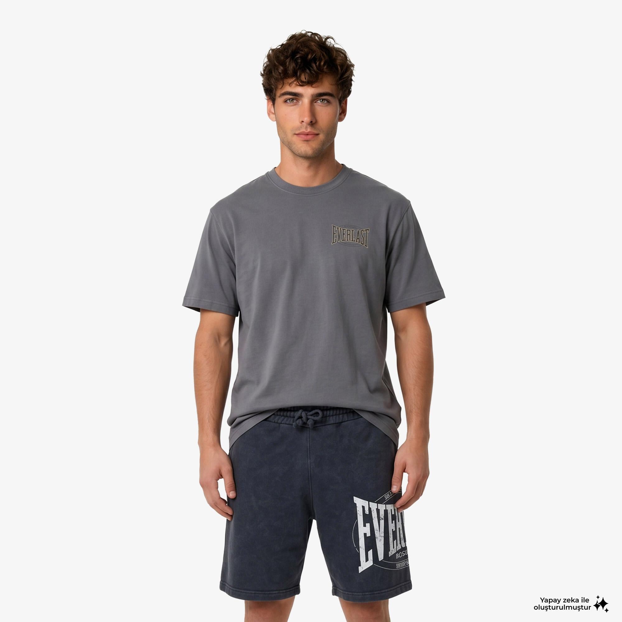 Everlast Authentic Boxing 2.0 Comfort Fit Erkek Yeşil T-Shirt