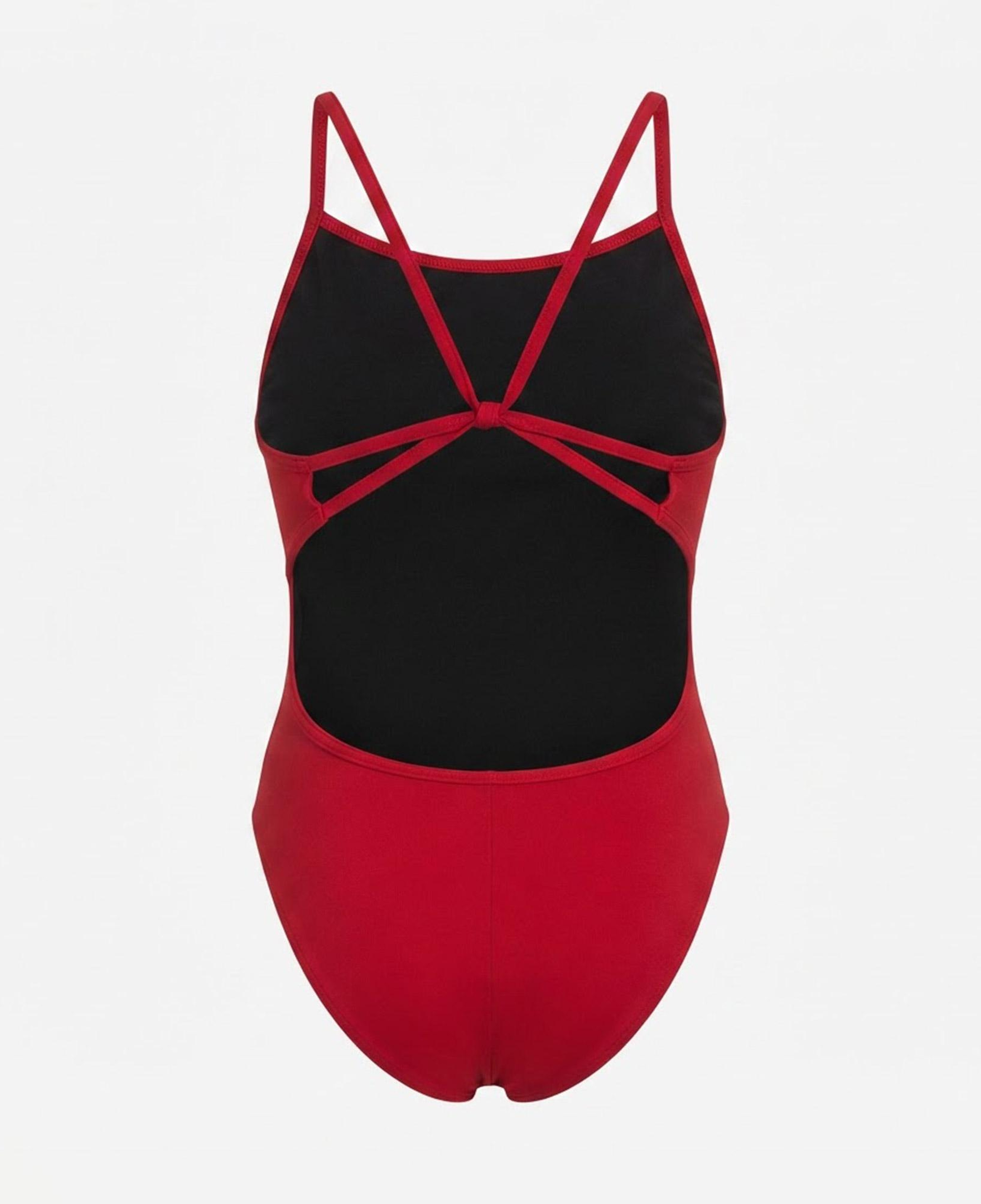 Arena Swimsuit Lace Back Solid Kadın Kırmızı Mayo