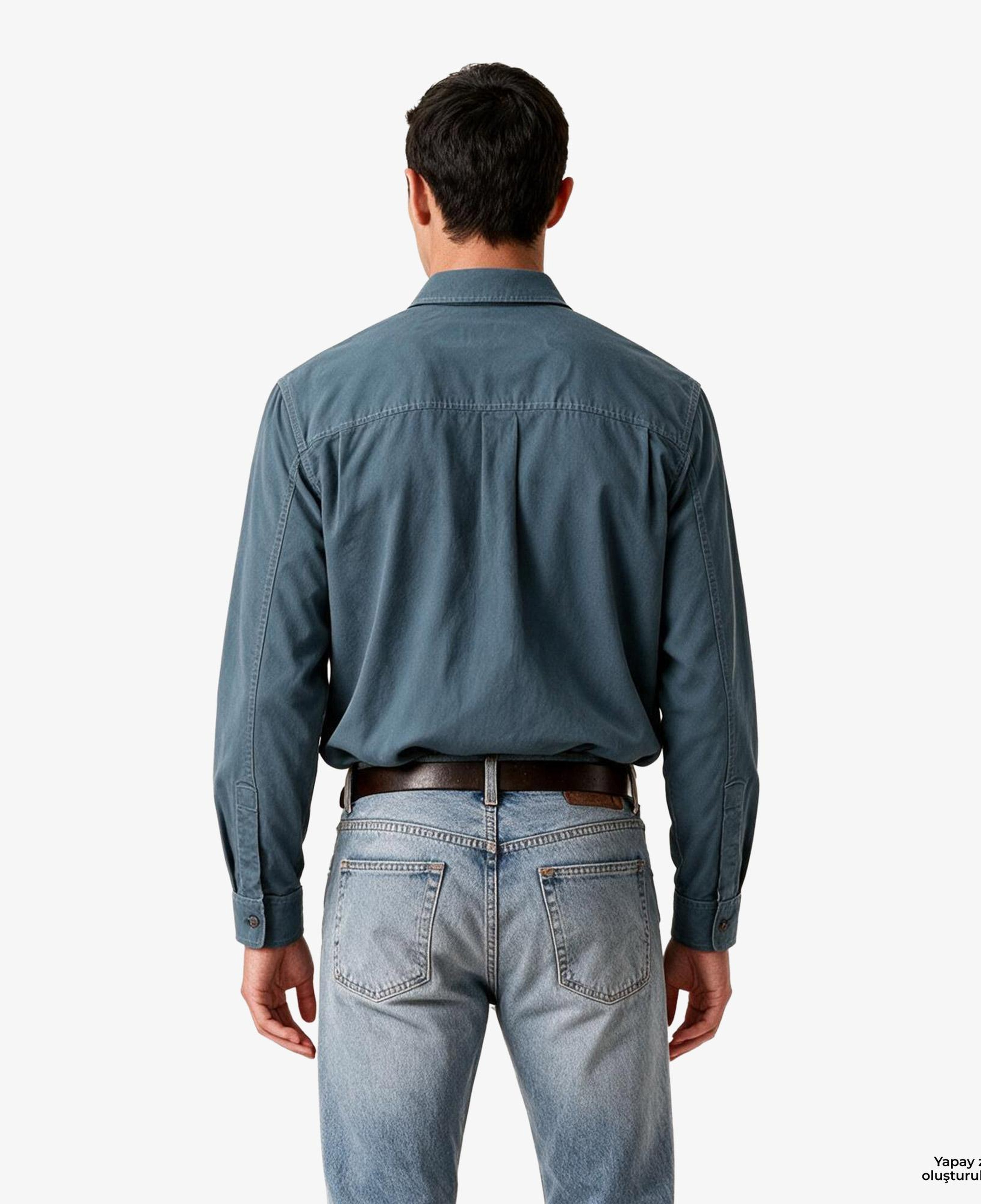 Calvin Klein Matty Canvas Erkek Mavi Ceket