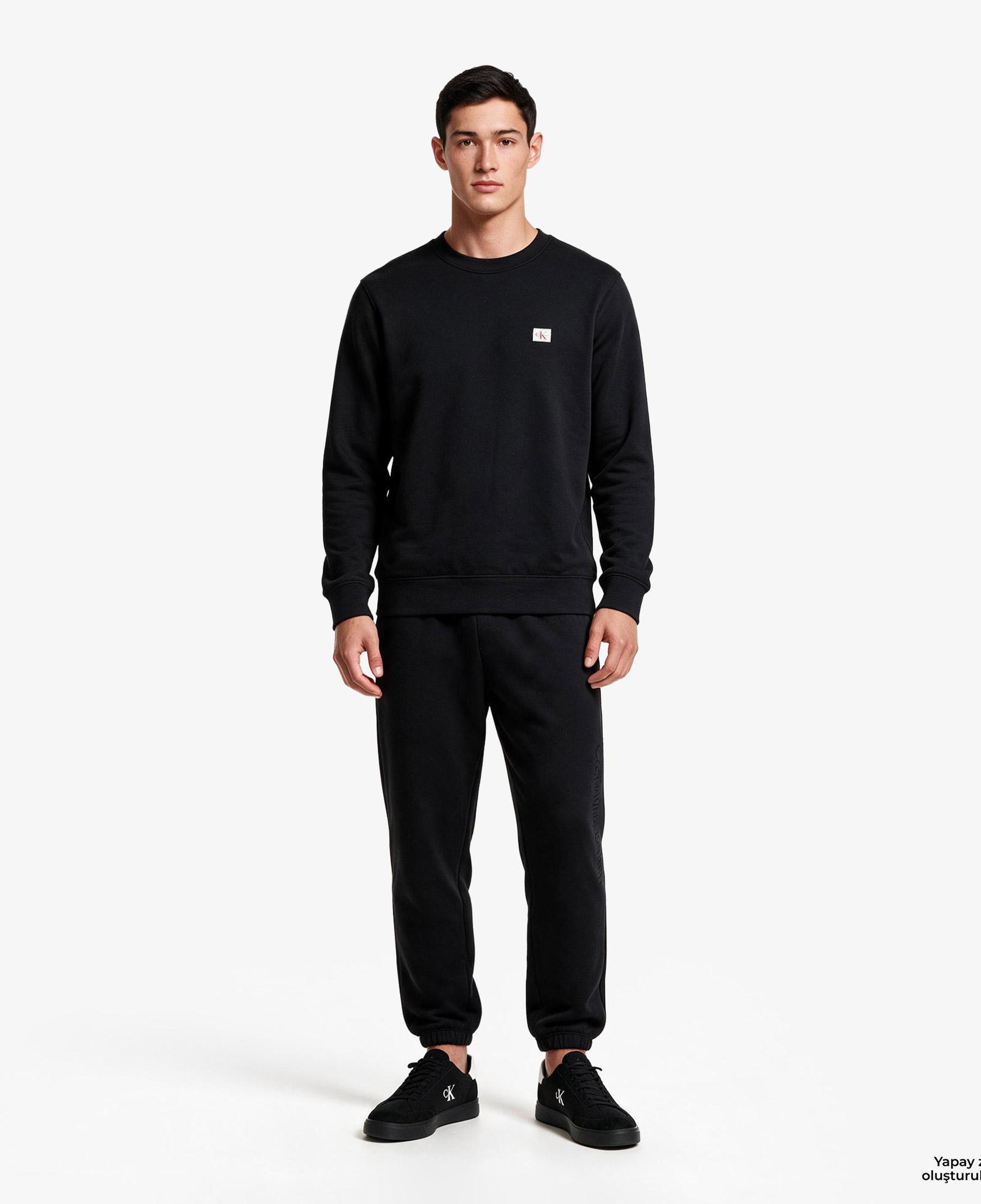 Calvin Klein Cooling Spacer Embossed Logo Erkek Siyah Eşofman Altı