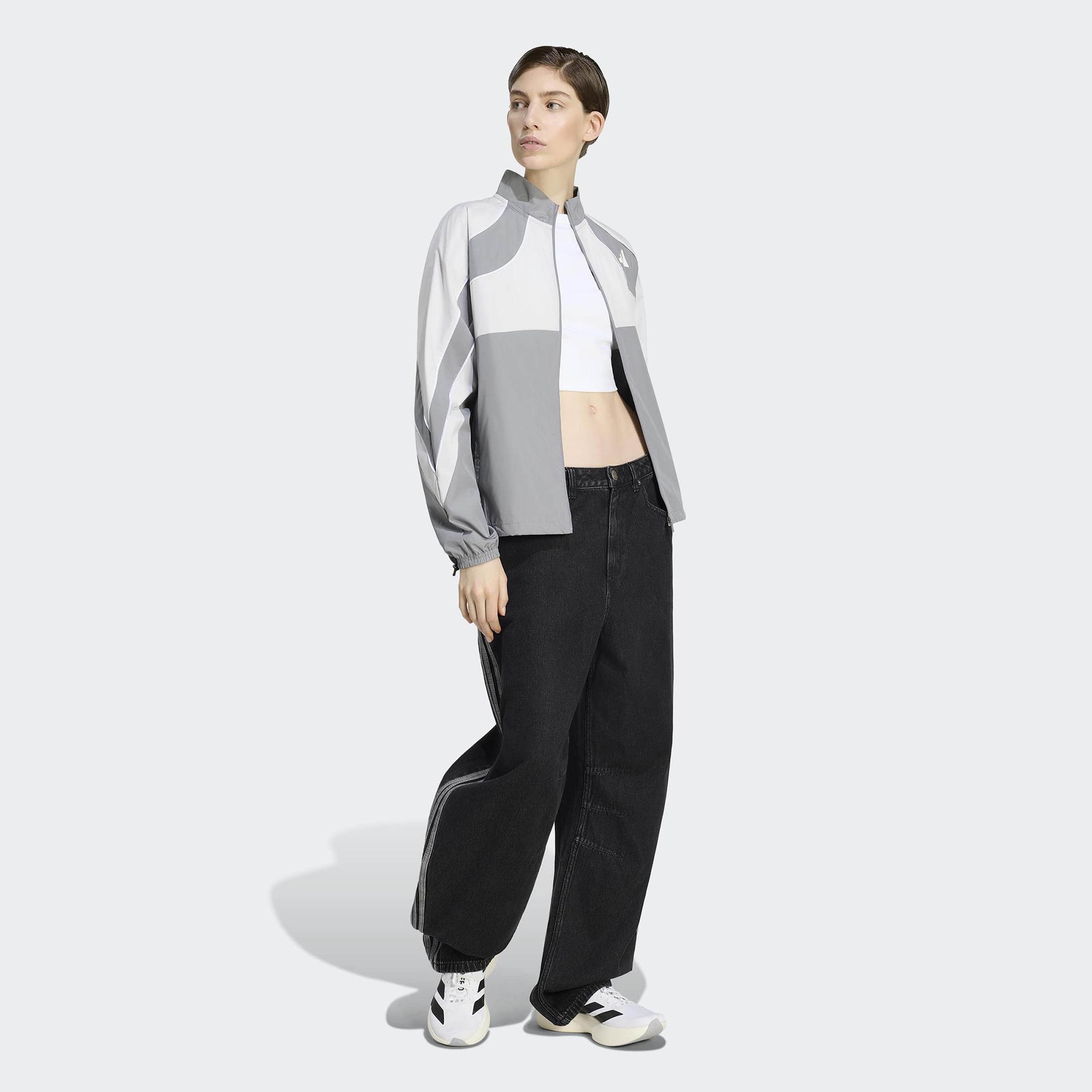 adidas High Rise Barrel Kadın Siyah Jean Pantolon