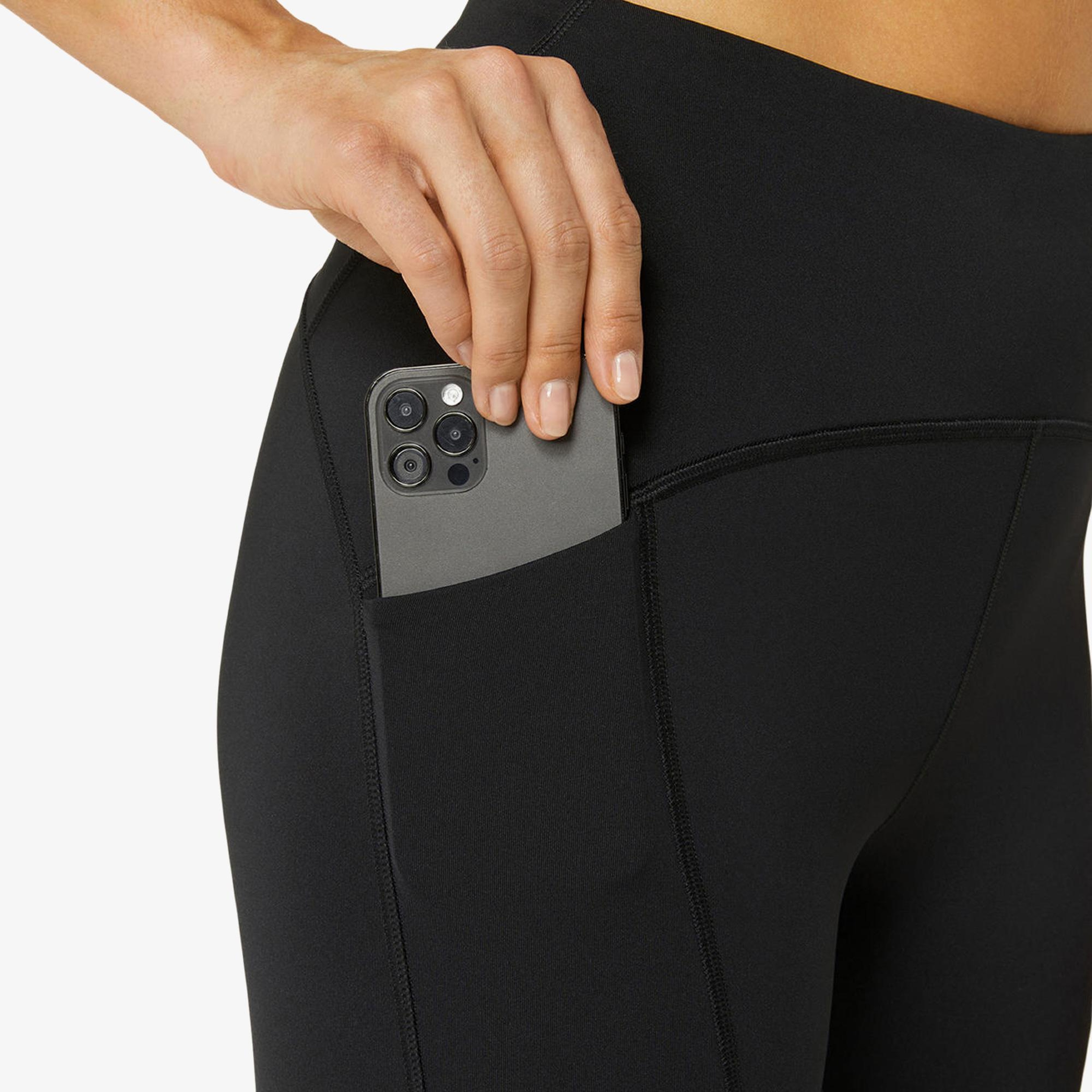 Asics Road High Waist Kadın Siyah Koşu Taytı