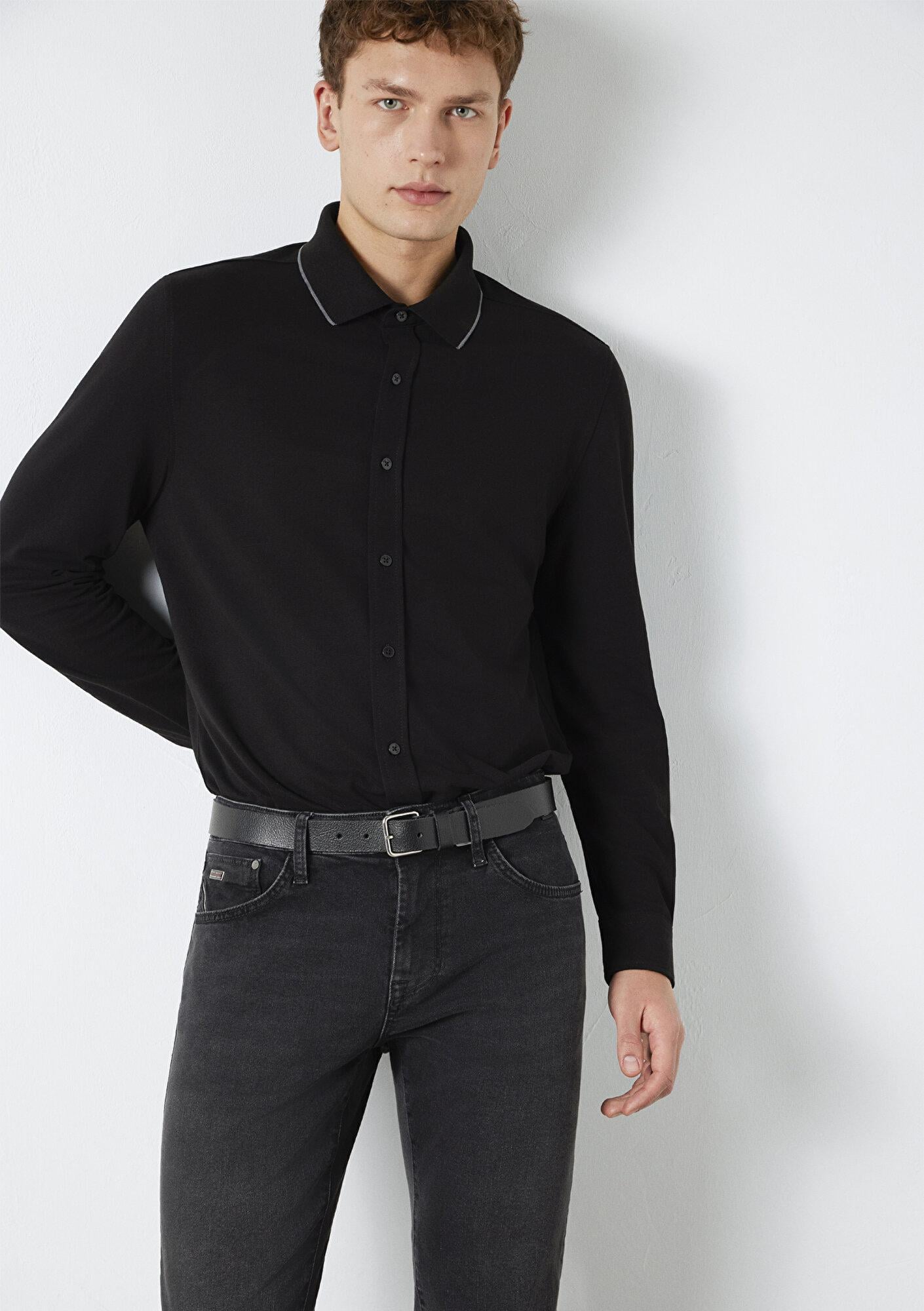 Mavi Mavi Black Siyah Gömlek Slim Fit / Dar Kesim 0211867-900
