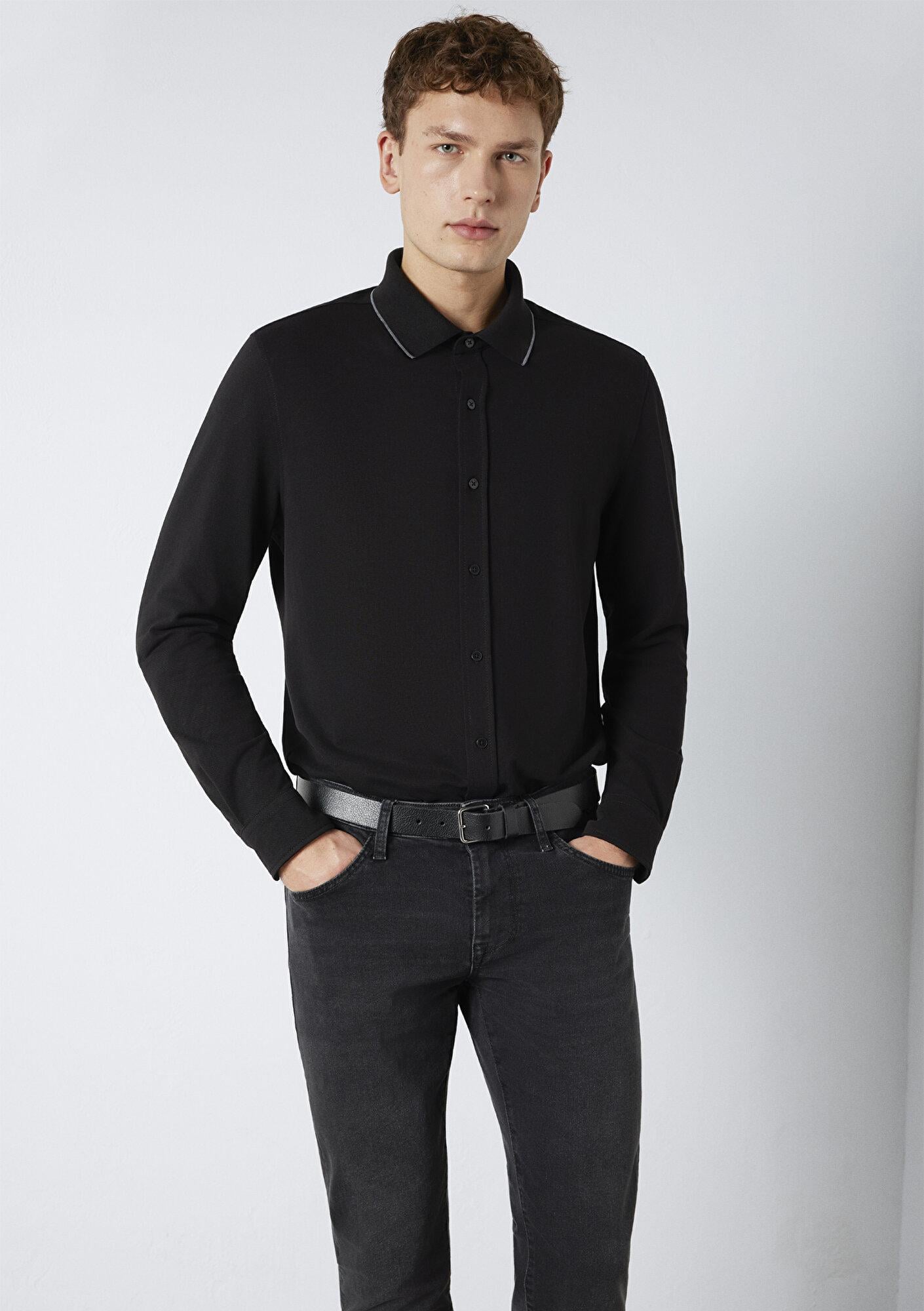 Mavi Mavi Black Siyah Gömlek Slim Fit / Dar Kesim 0211867-900