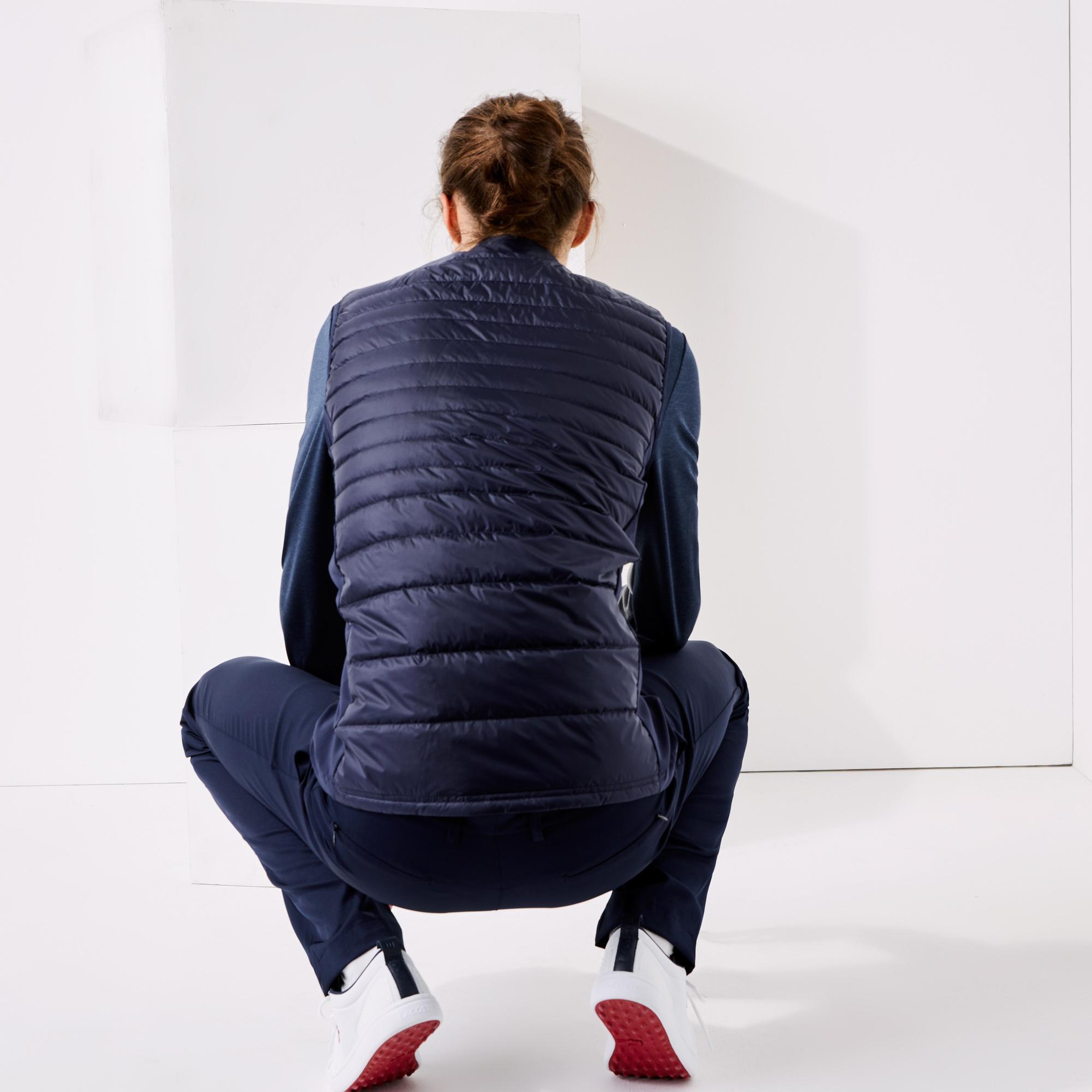 Lacoste SPORT Erkek Dik Yaka Kapitone Lacivert Yelek