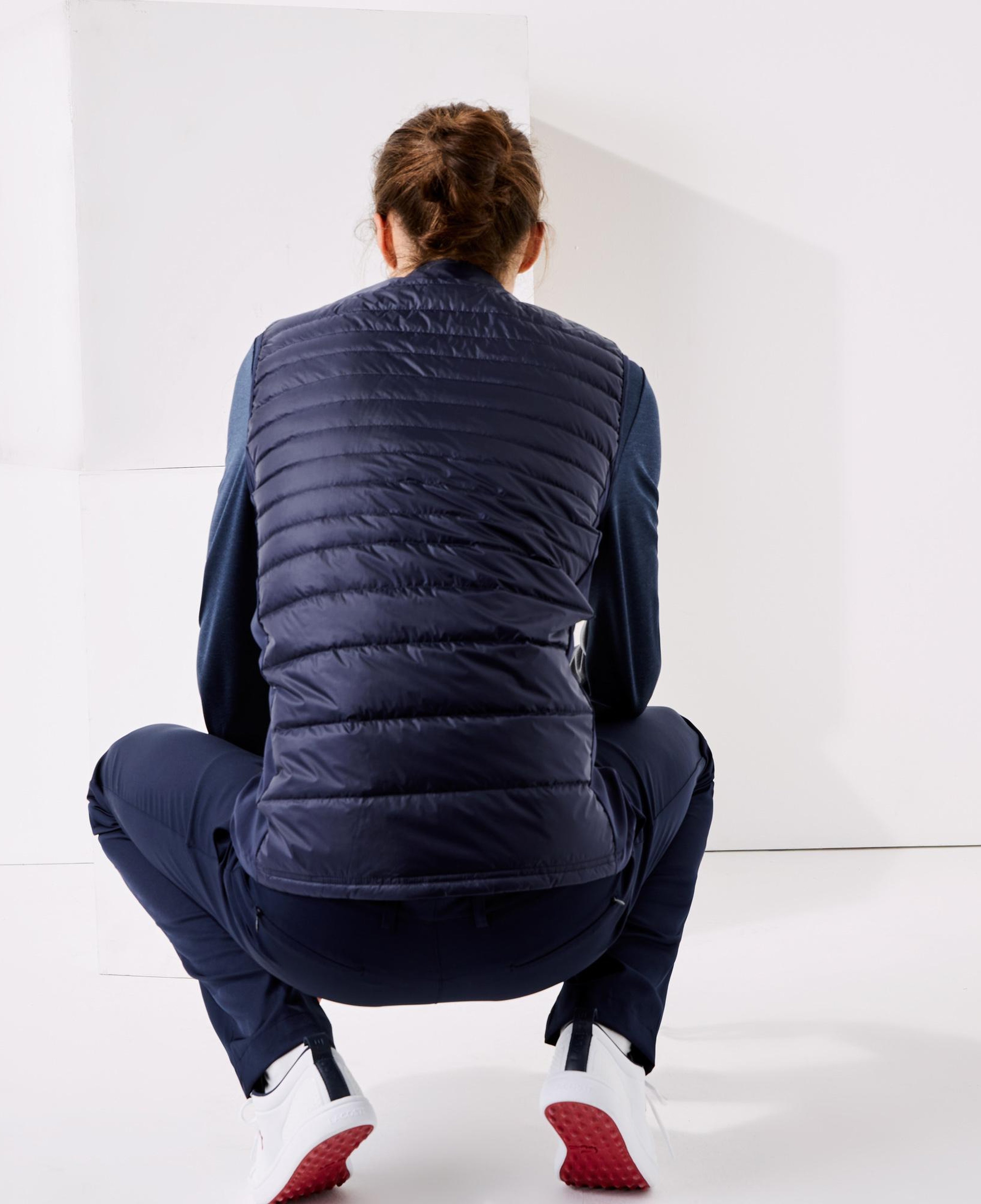 Lacoste SPORT Erkek Dik Yaka Kapitone Lacivert Yelek